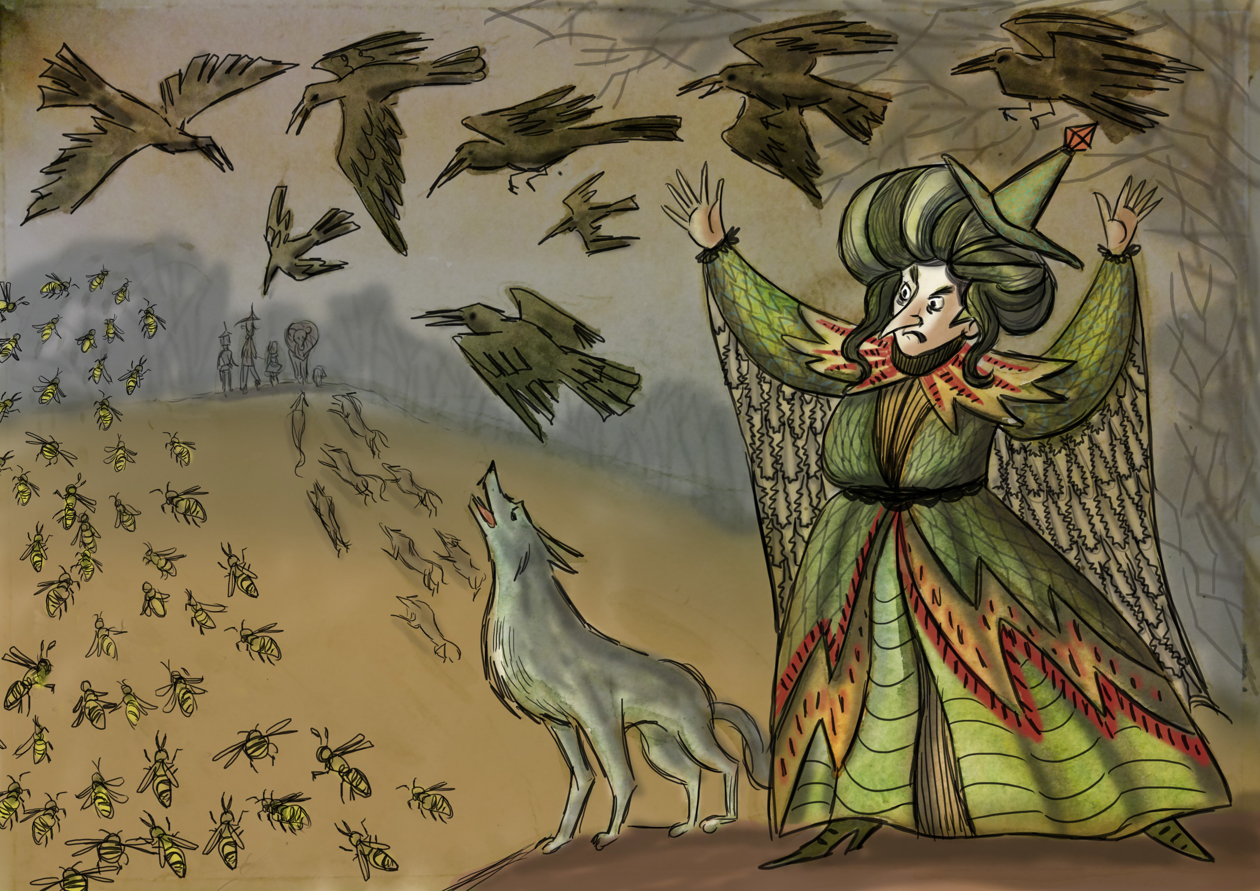 The Wizard of Oz. Анна Гантимурова иллюстратор, театральный видеохудожник мультипликатор