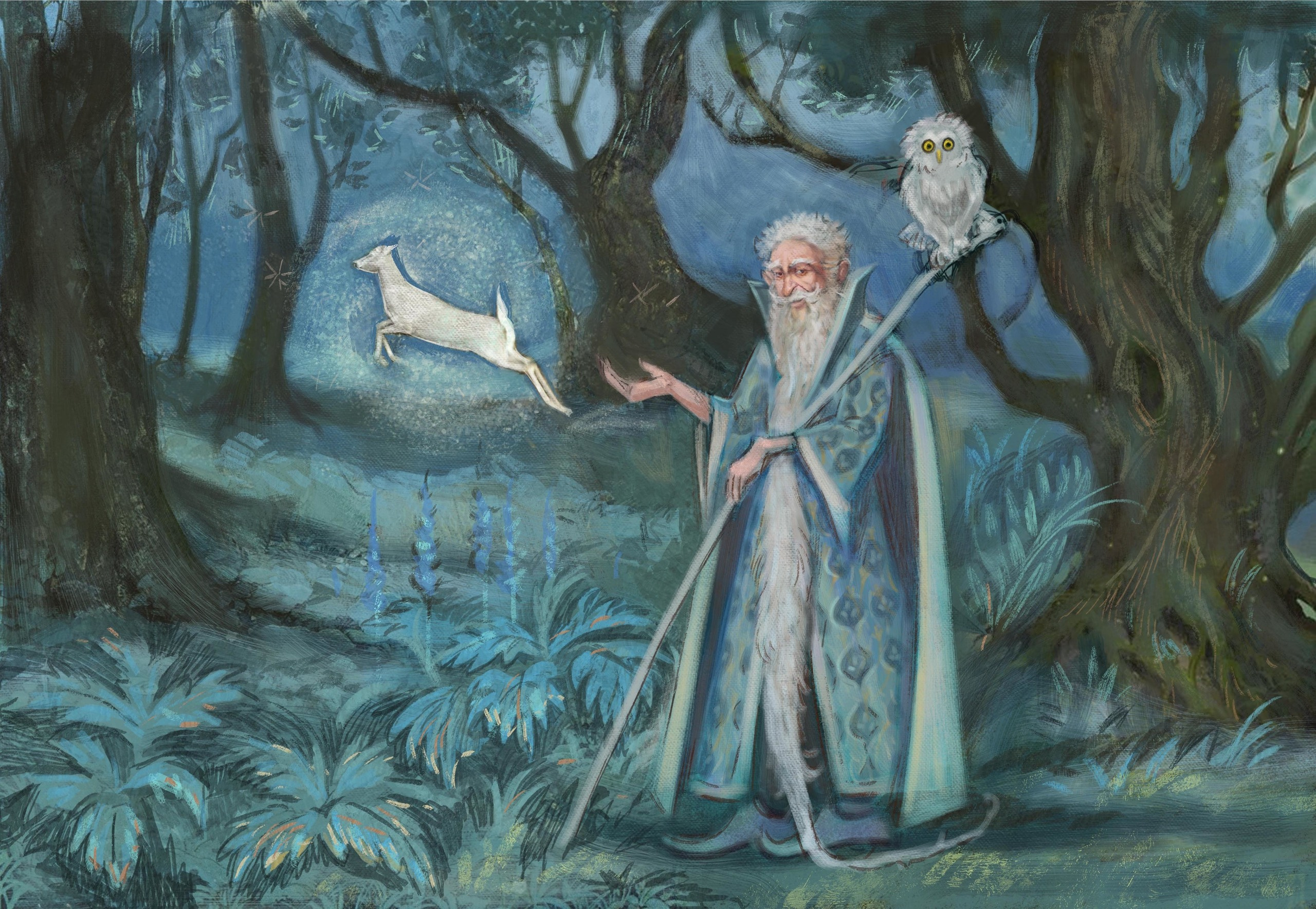 Tale of the white deer. Анна Гантимурова иллюстратор, театральный видеохудожник мультипликатор