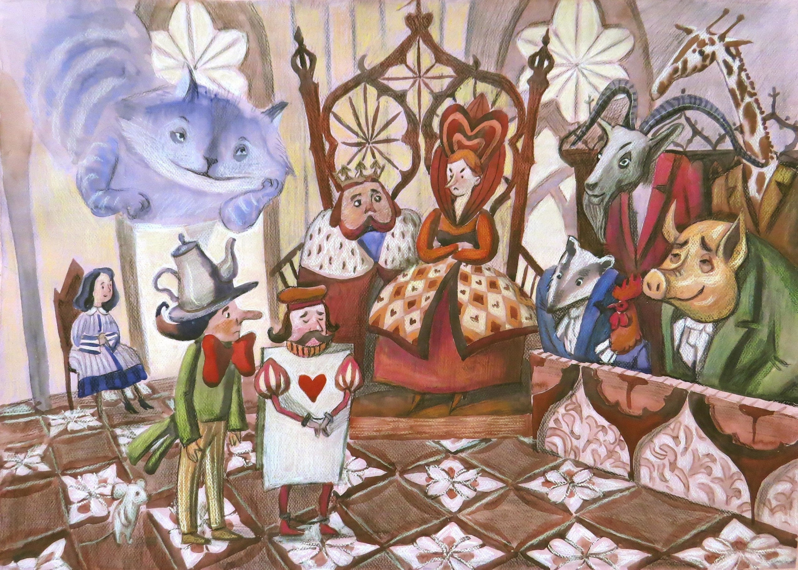 Alice in Wonderland. Анна Гантимурова иллюстратор, театральный видеохудожник мультипликатор