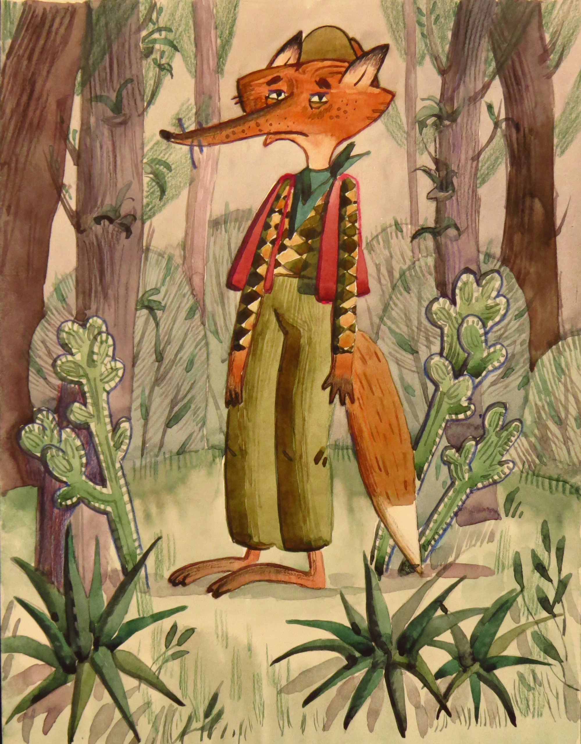 Brother Fox and Brother Rabbit. Анна Гантимурова иллюстратор, театральный видеохудожник мультипликатор