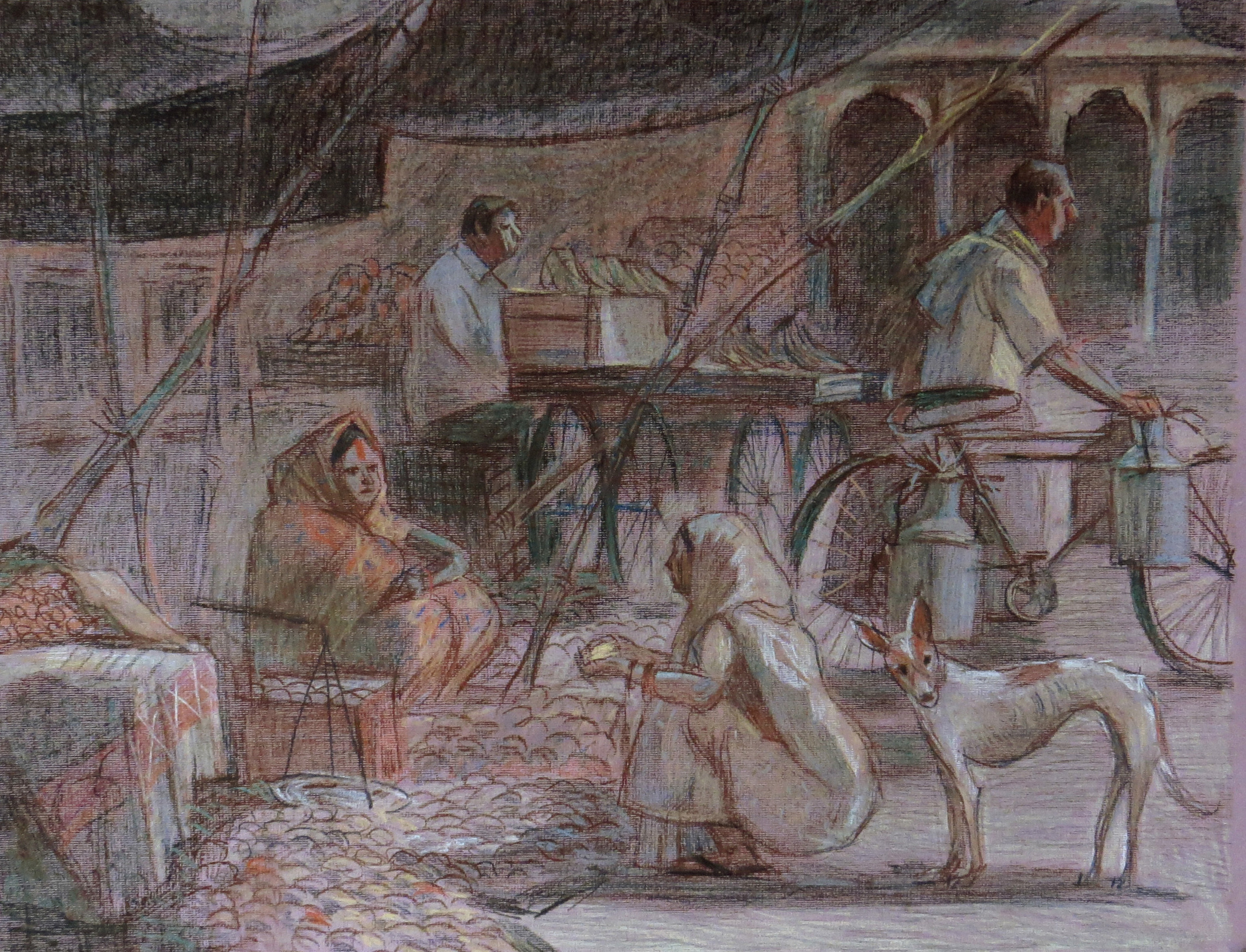 Pastels and watercolor. Анна Гантимурова иллюстратор, театральный видеохудожник мультипликатор