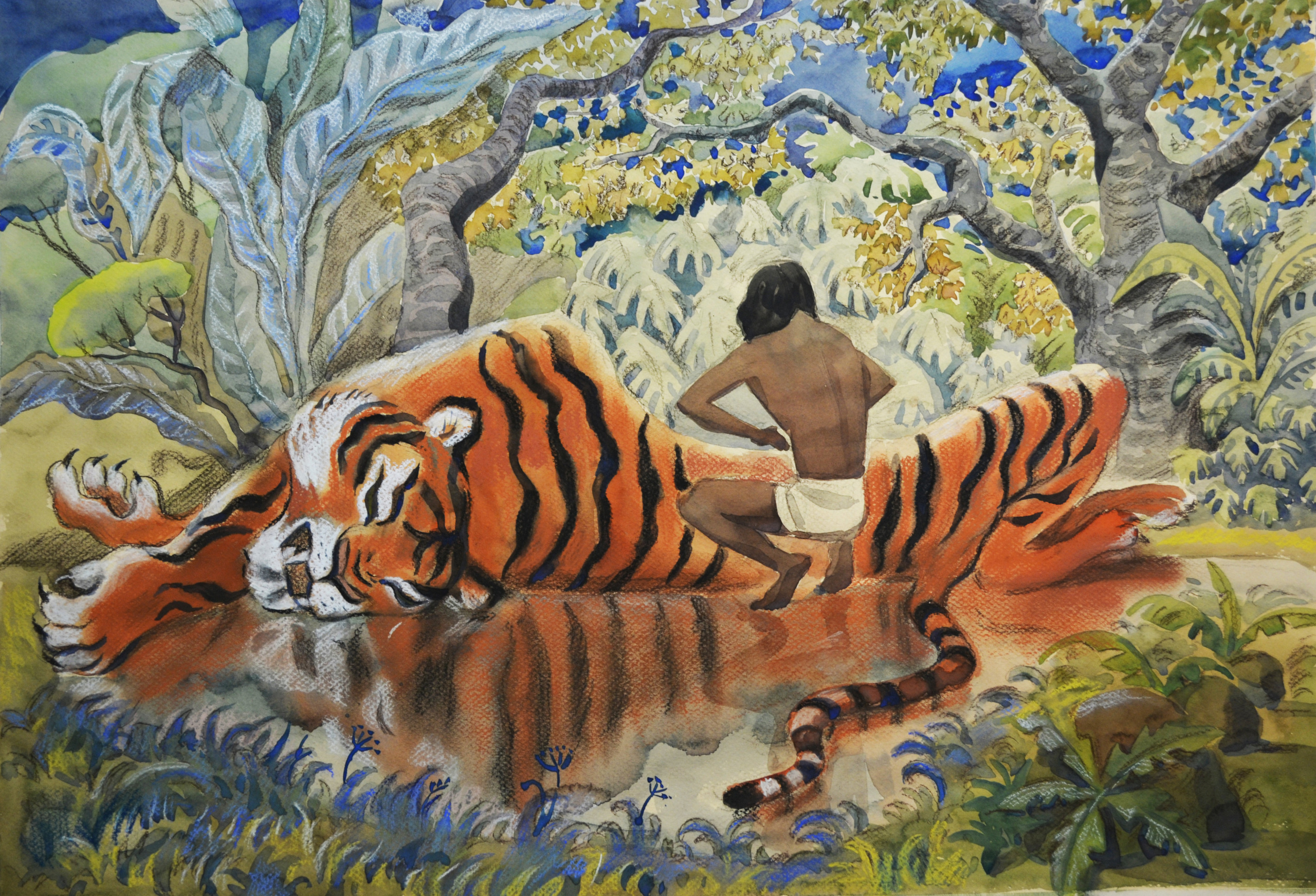 Mowgli, Jungle Book. Анна Гантимурова иллюстратор, театральный видеохудожник мультипликатор