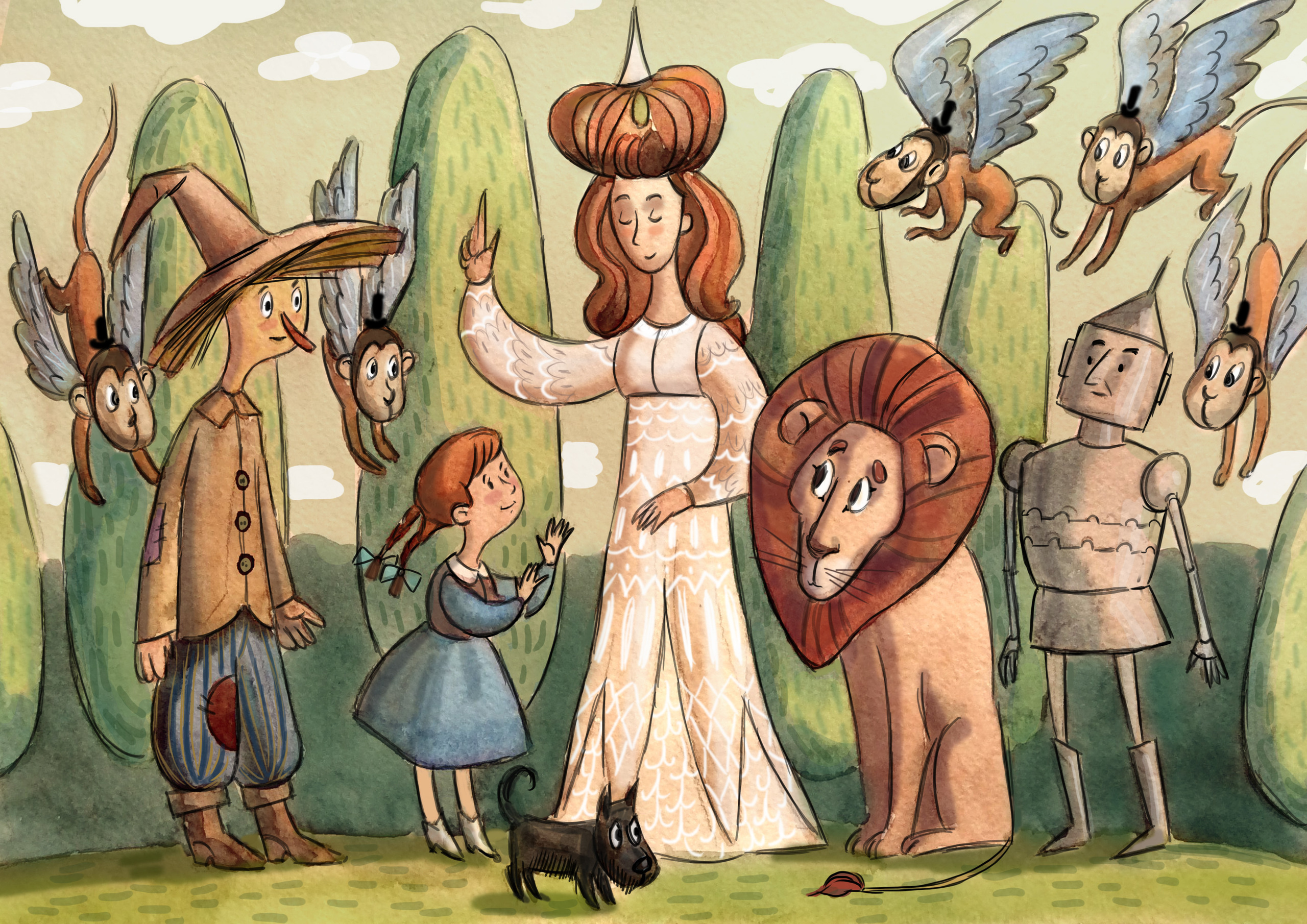 The Wizard of Oz. Анна Гантимурова иллюстратор, театральный видеохудожник мультипликатор