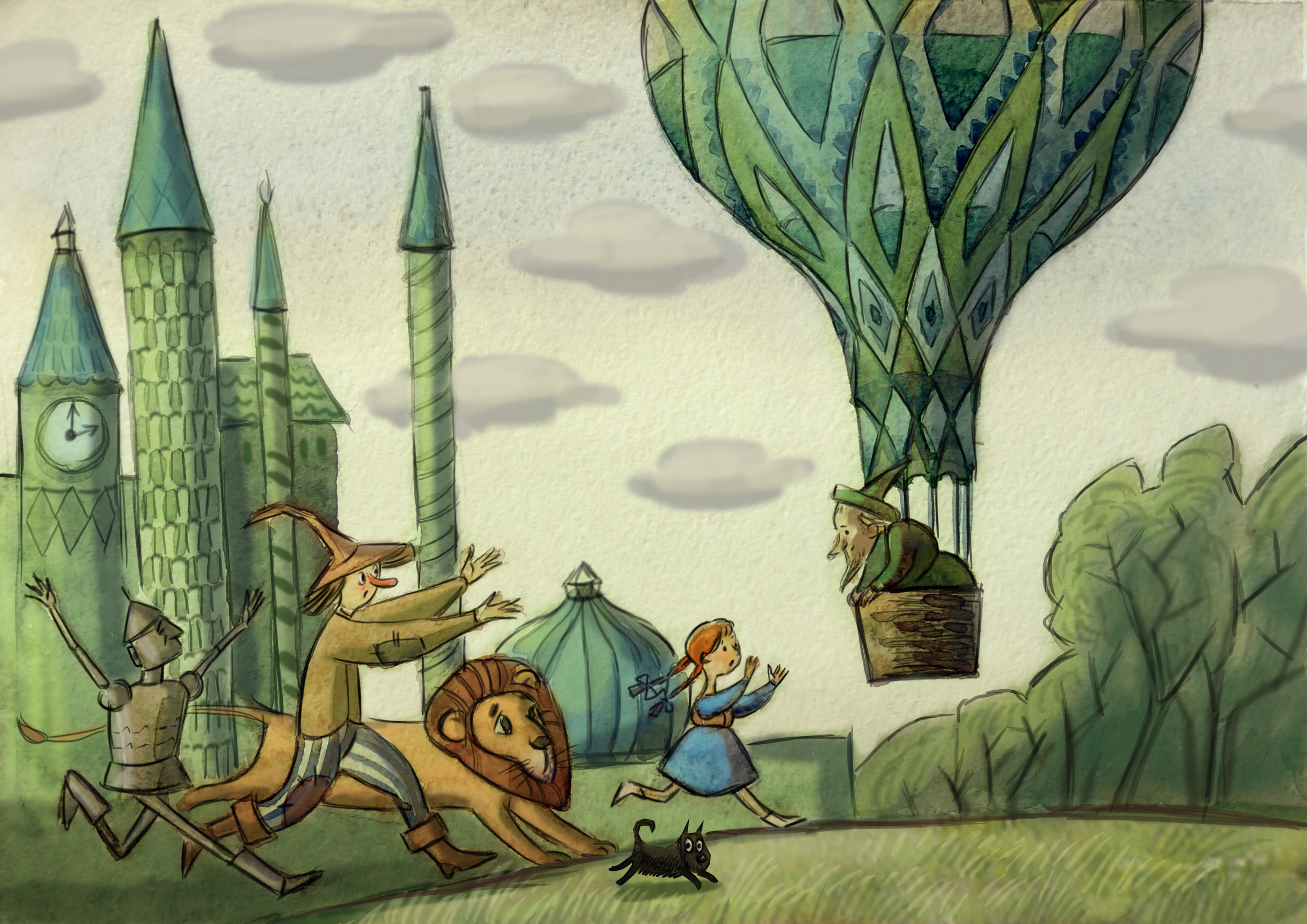 The Wizard of Oz. Анна Гантимурова иллюстратор, театральный видеохудожник мультипликатор