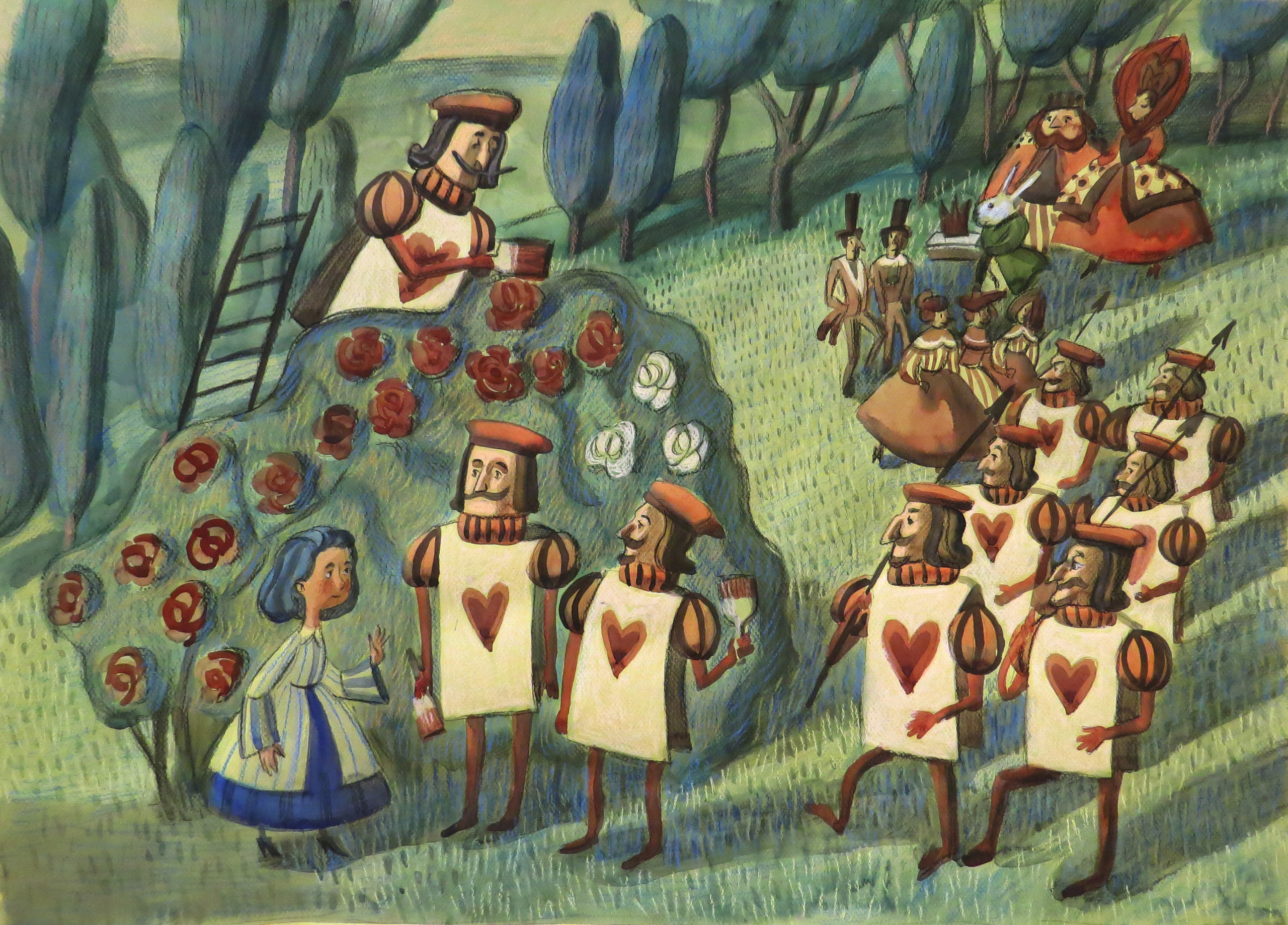 Alice in Wonderland. Анна Гантимурова иллюстратор, театральный видеохудожник мультипликатор