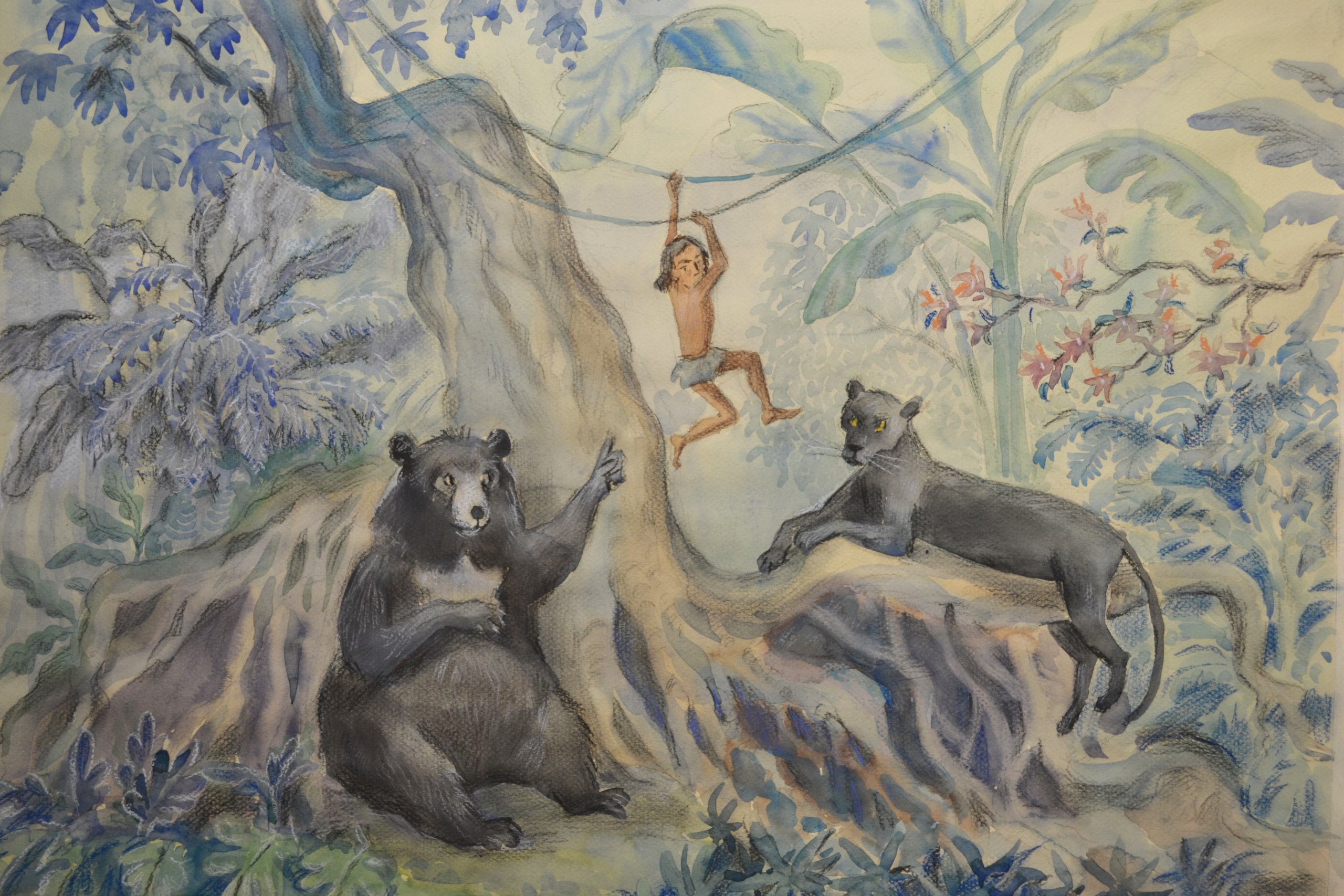 Mowgli, Jungle Book. Анна Гантимурова иллюстратор, театральный видеохудожник мультипликатор