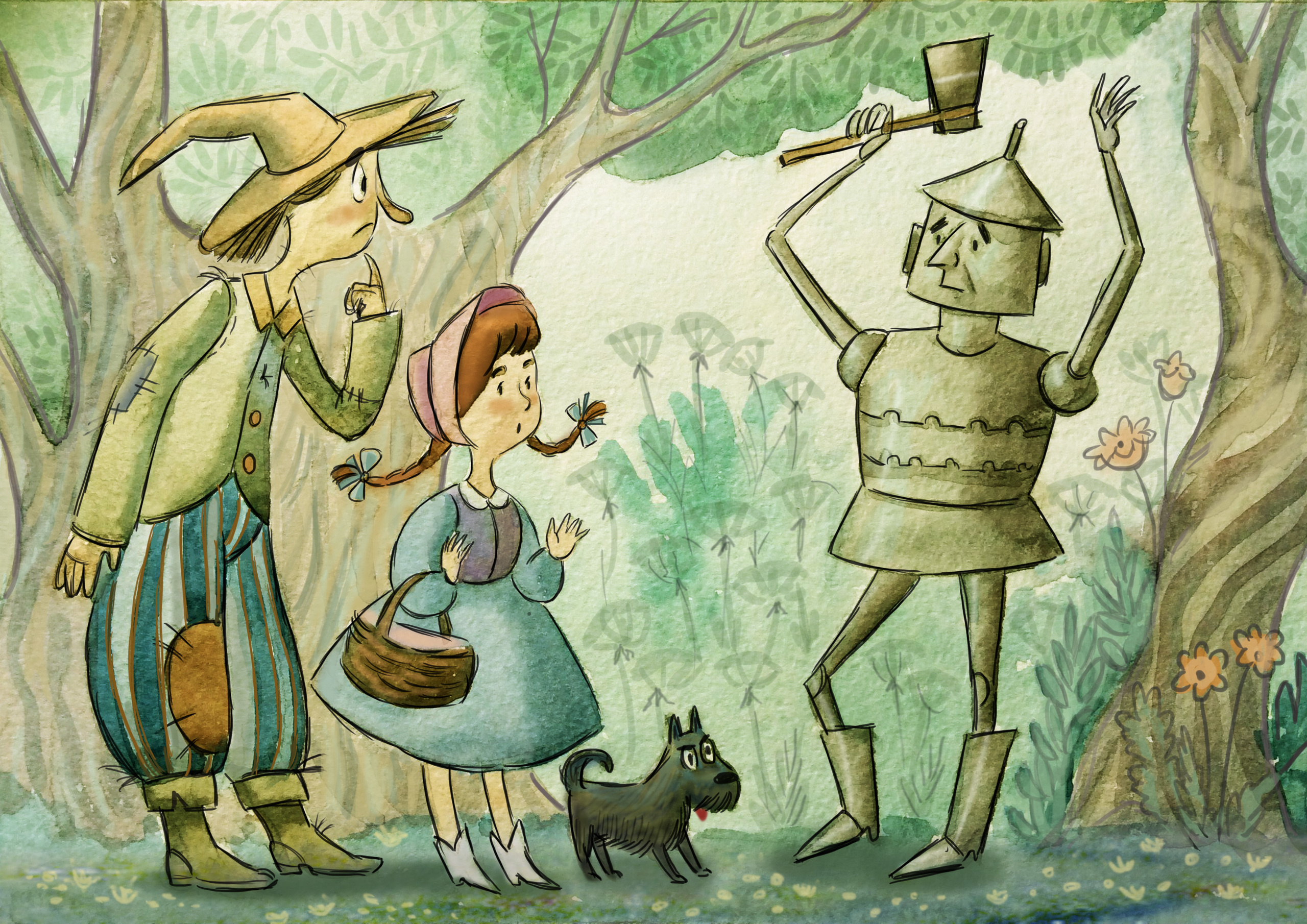 The Wizard of Oz. Анна Гантимурова иллюстратор, театральный видеохудожник мультипликатор