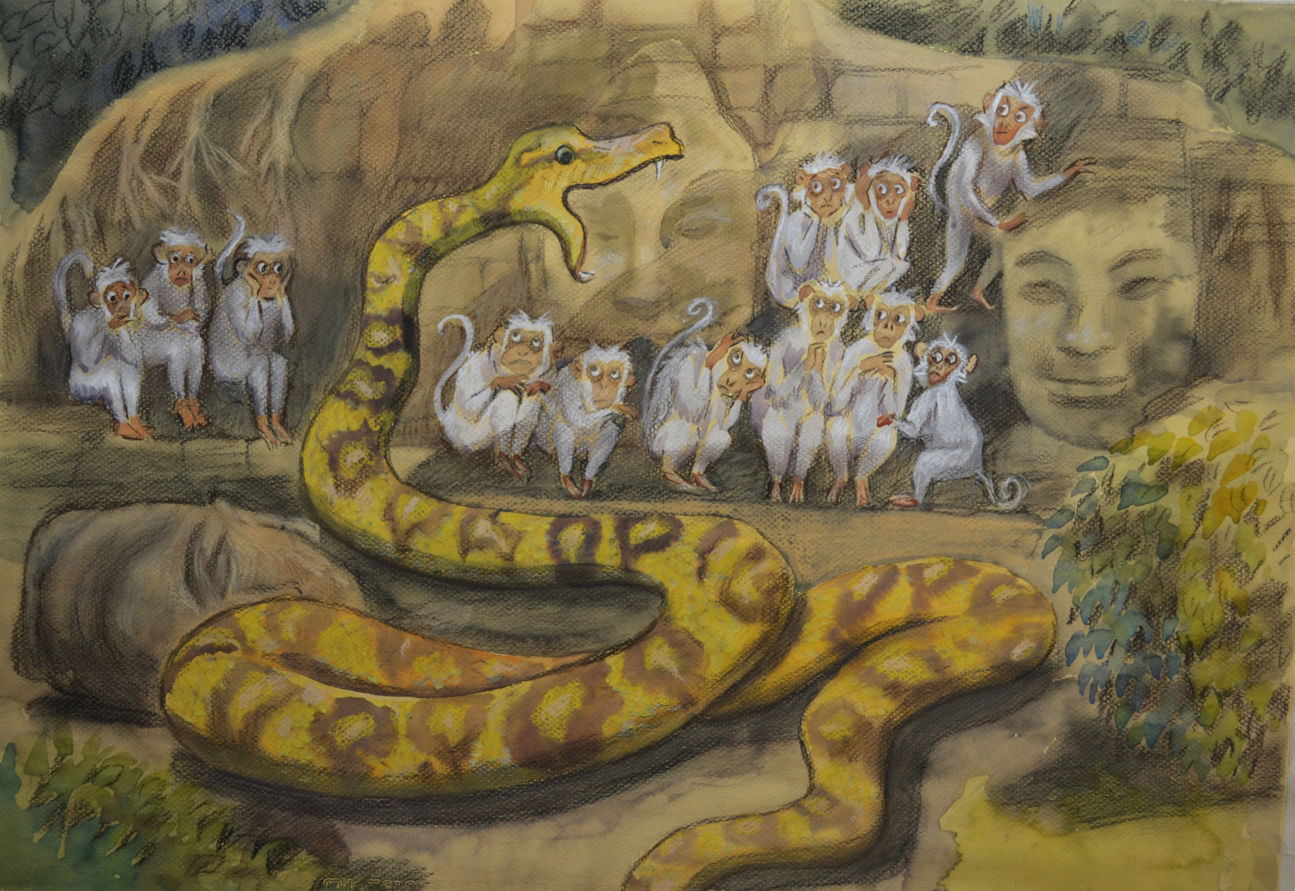 Mowgli, Jungle Book. Анна Гантимурова иллюстратор, театральный видеохудожник мультипликатор