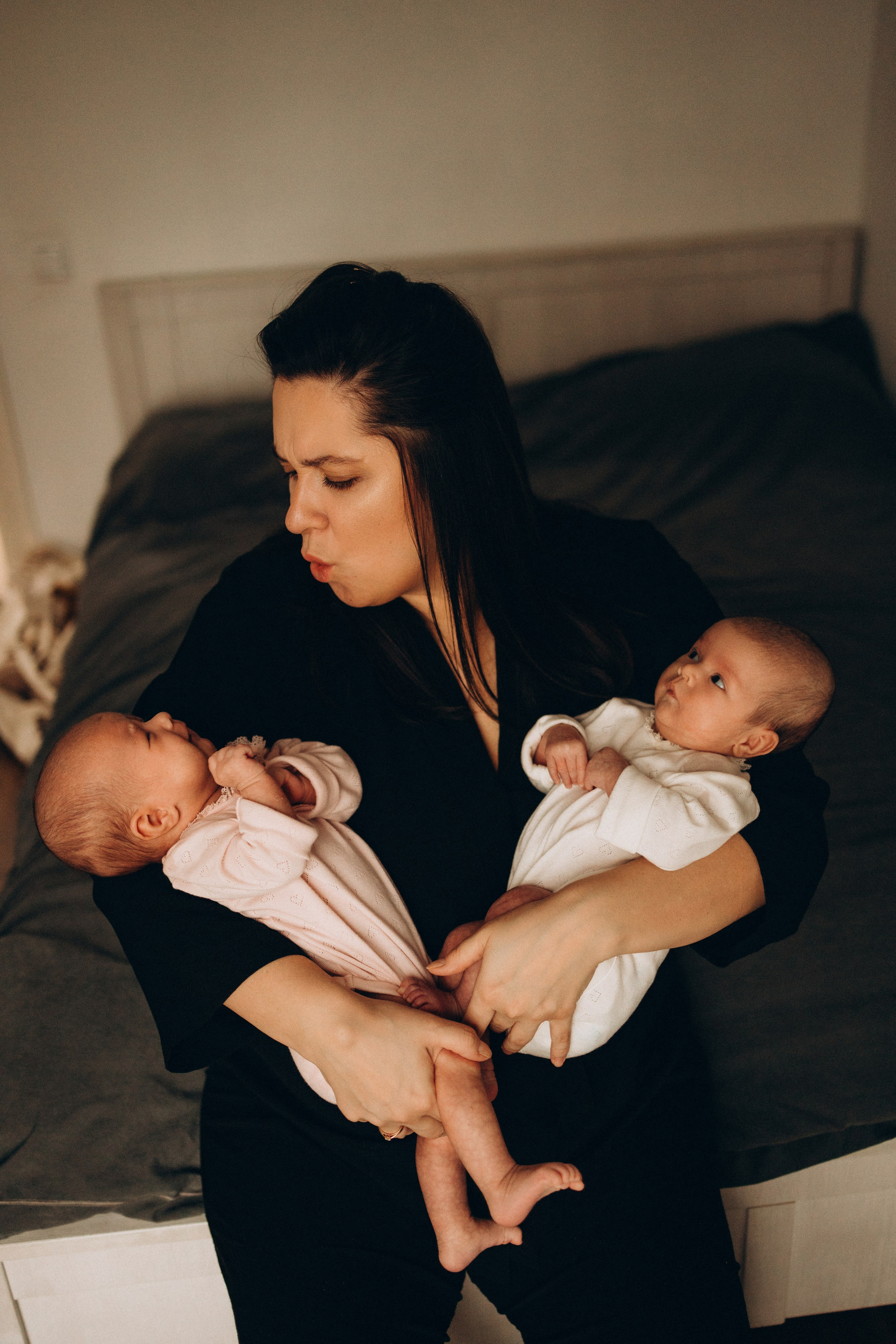 Маша и Варя 2 месяца. Евгения Пелипас