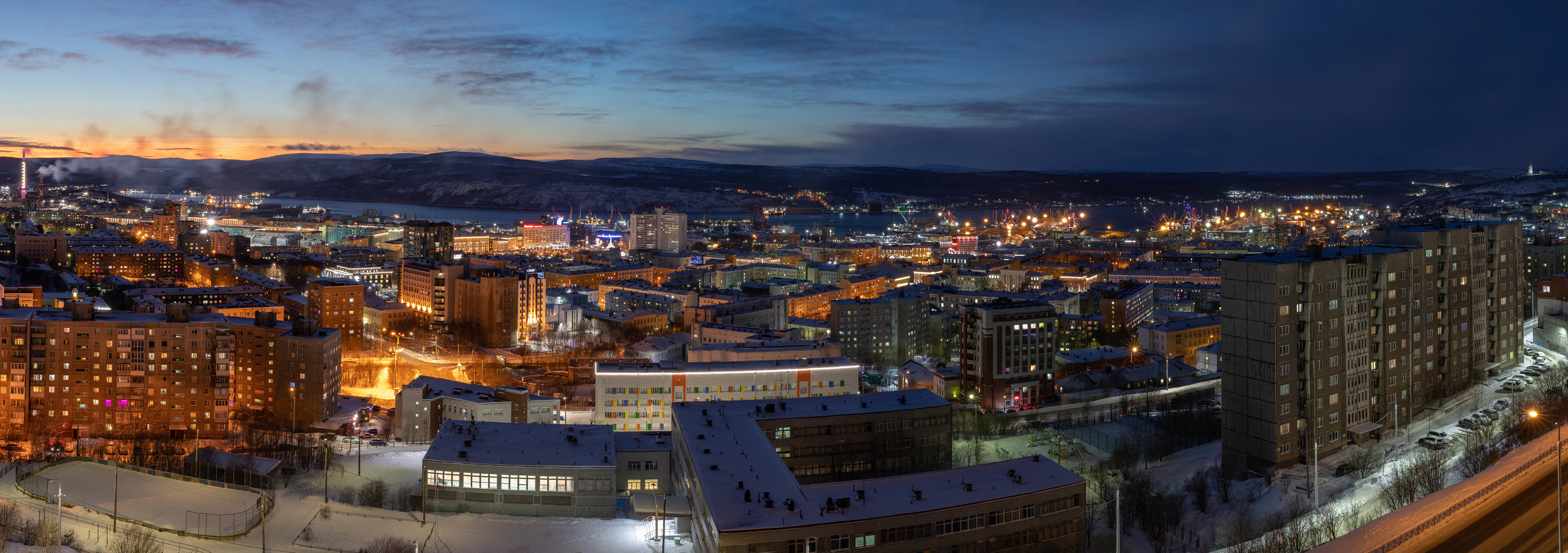 Панорама Мурманска.