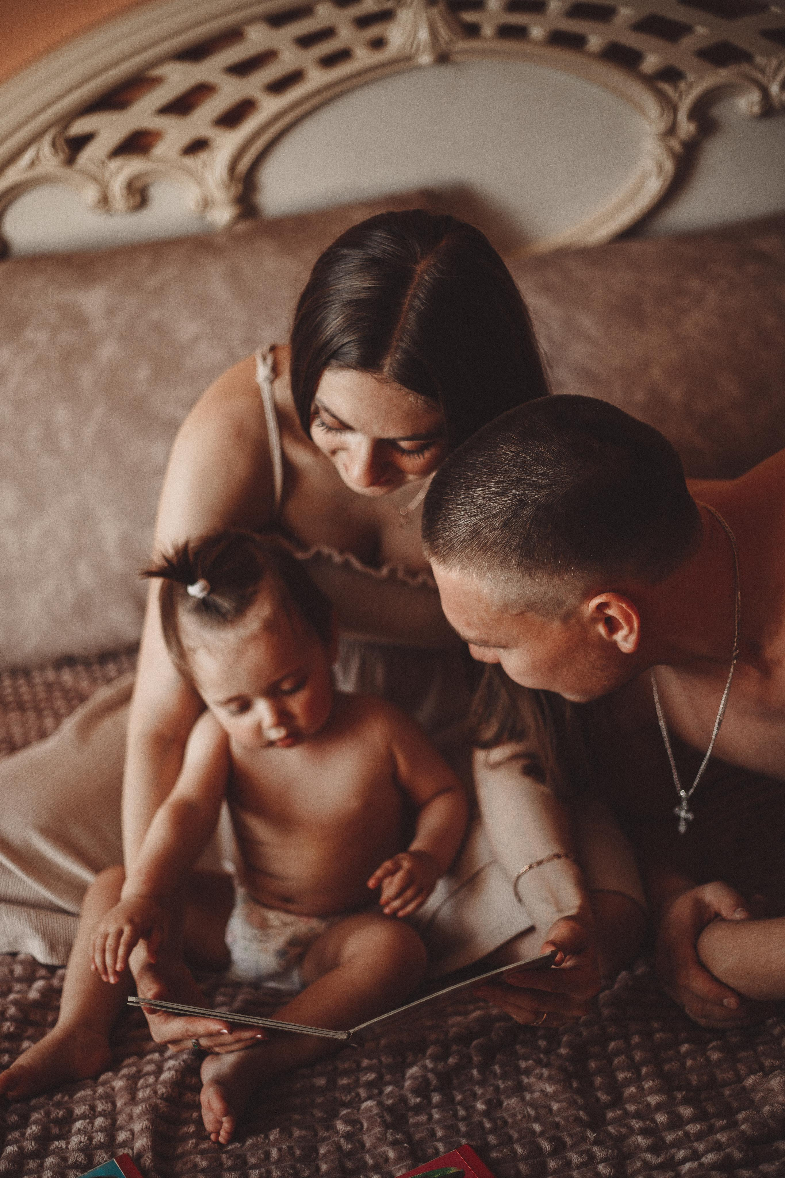 Домашняя фотосессия - 1 годик Злате. Семейный и женский фотограф Кемерово Мария Степ