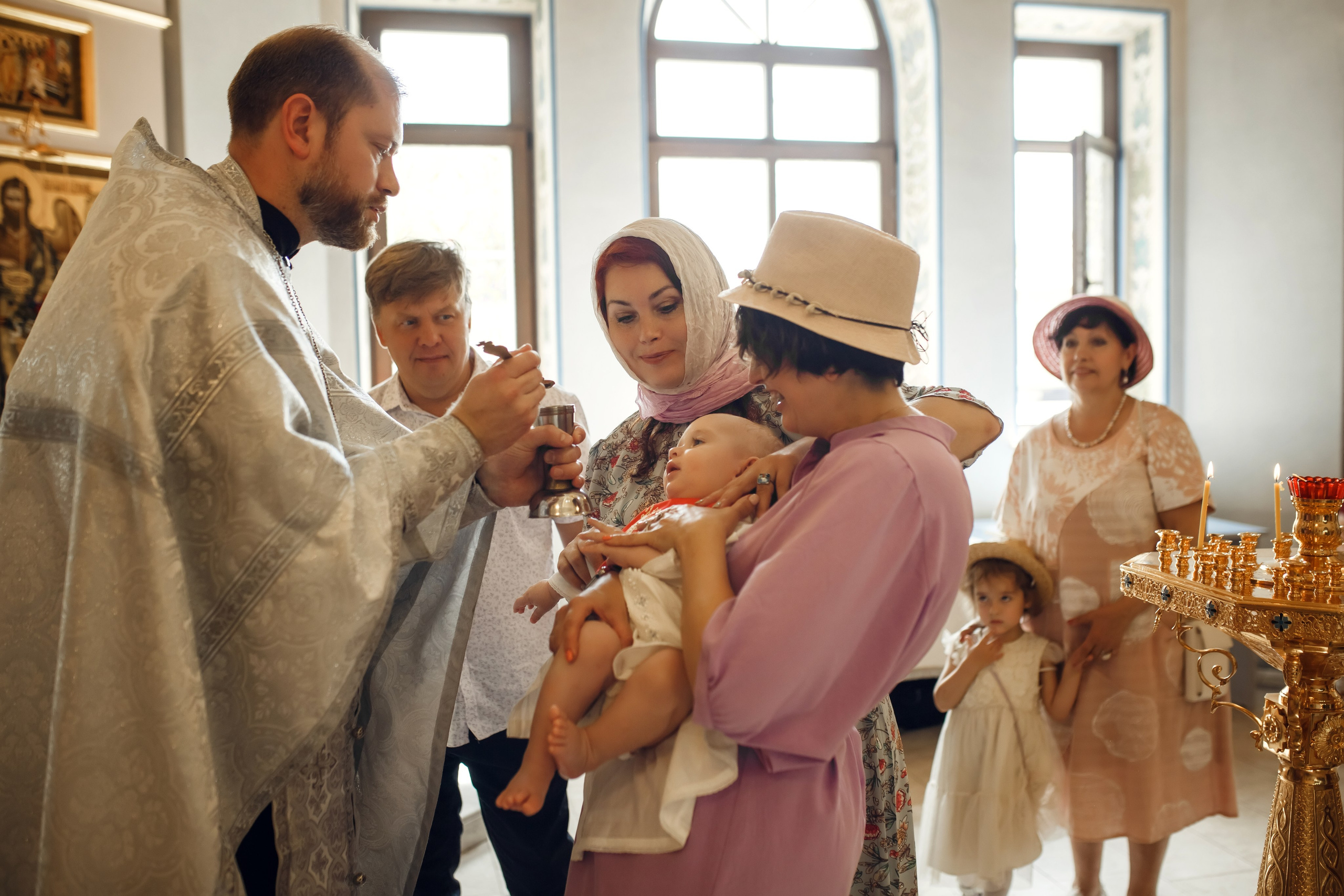 Крещение Дмитрия. Фотограф на Крещение, семейный фотограф в Москве