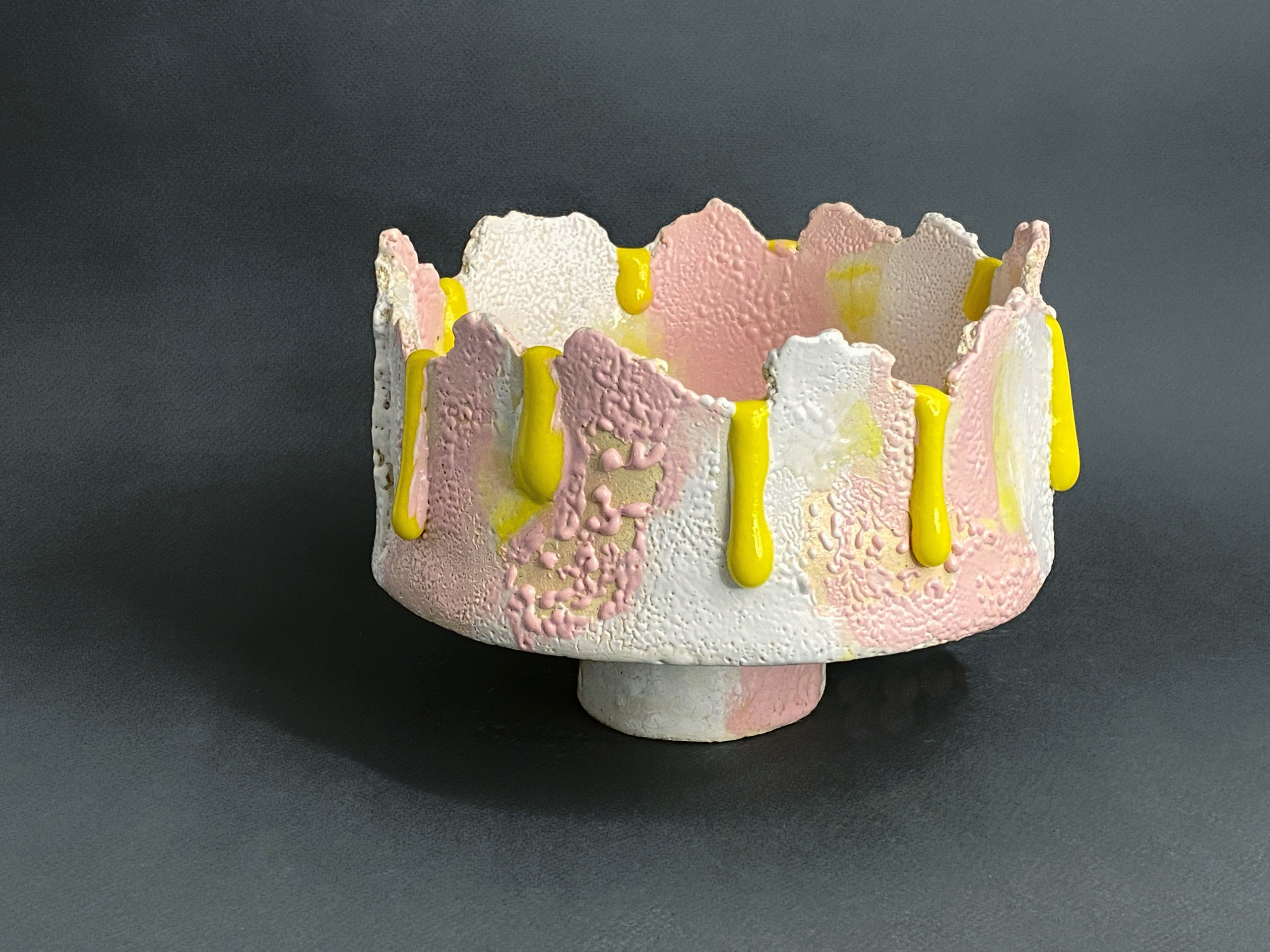 The Day After Winter  №2 2023. Stoneware, engobes, glazes, gloop 16х25 см