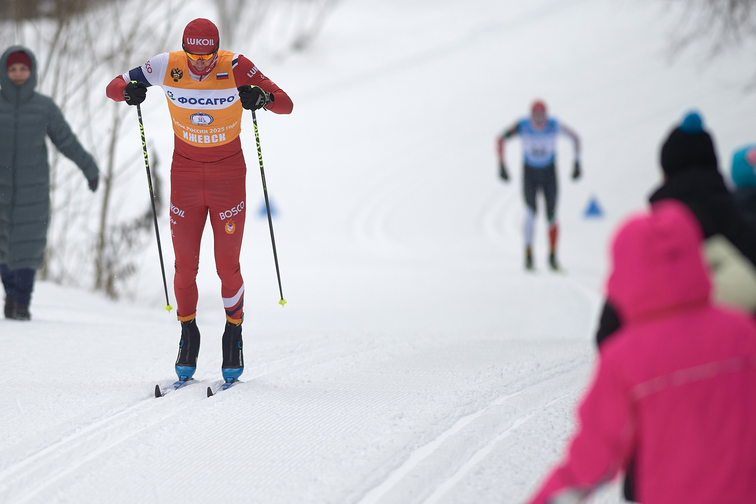 VI этап ФосАгро Кубка России по лыжным гонкам. Ижевск 25.01.2025 и 26.01.2025. Спортивный репортажный фотограф в Ижевске Сергей Мерзляков