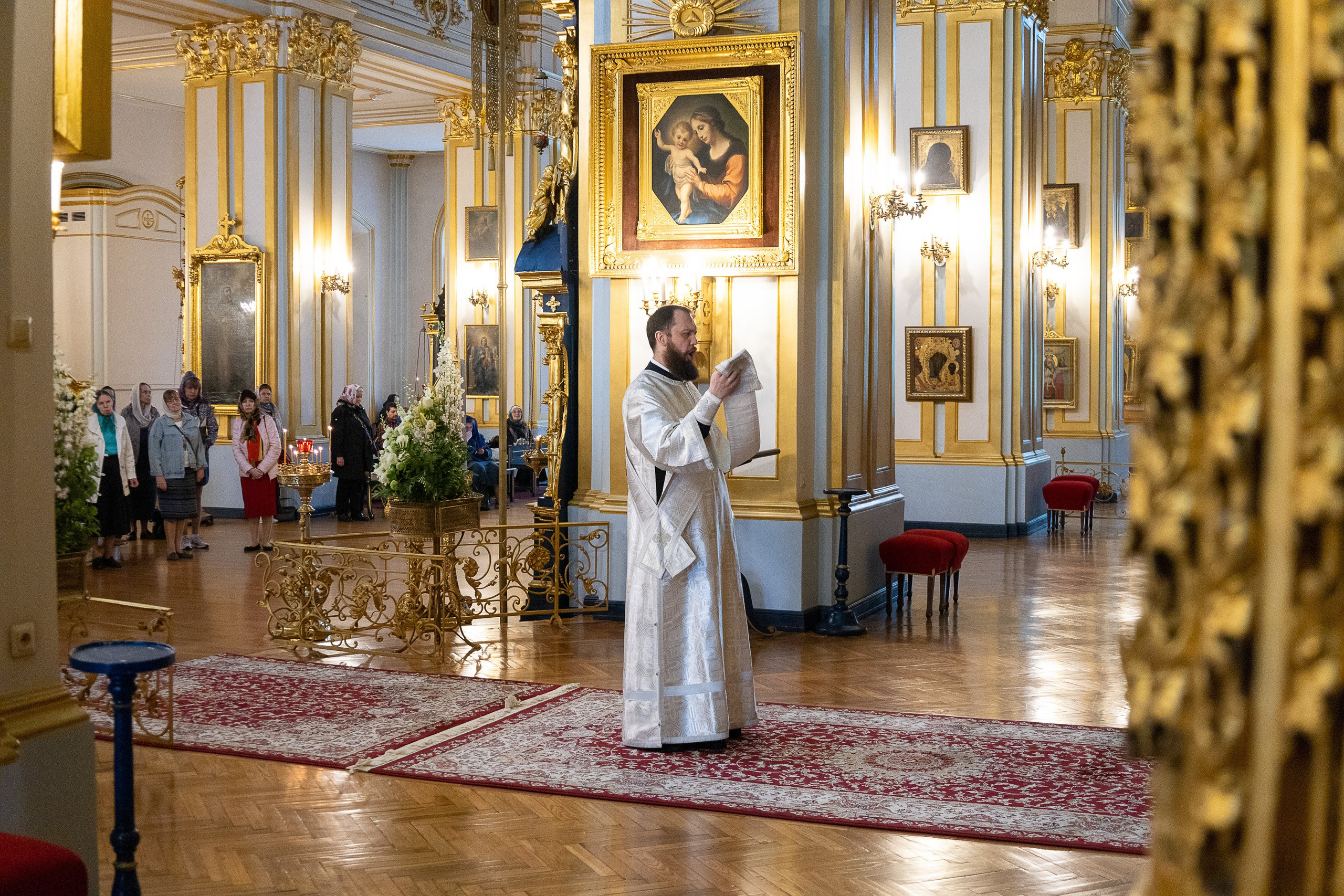 ВСЕНОЩНОЕ БДЕНИЕ В КАНУН ПРАЗДНИКА ВОЗНЕСЕНИЯ ГОСПОДНЯ. НИКОЛО-БОГОЯВЛЕНСКИЙ МОРСКОЙ СОБОР