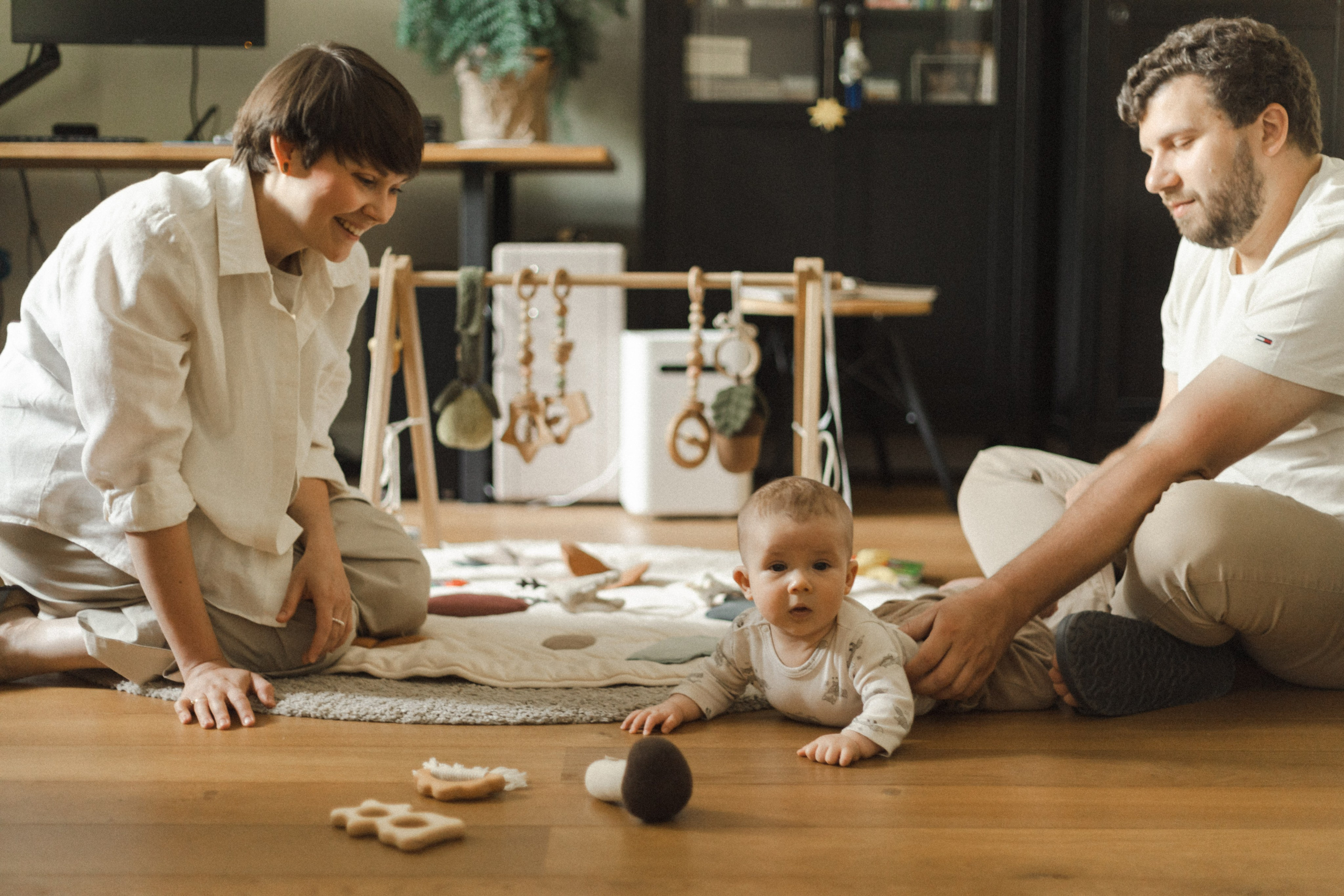 Женя, Оля и Кирилл. Семейный фотограф в Москве