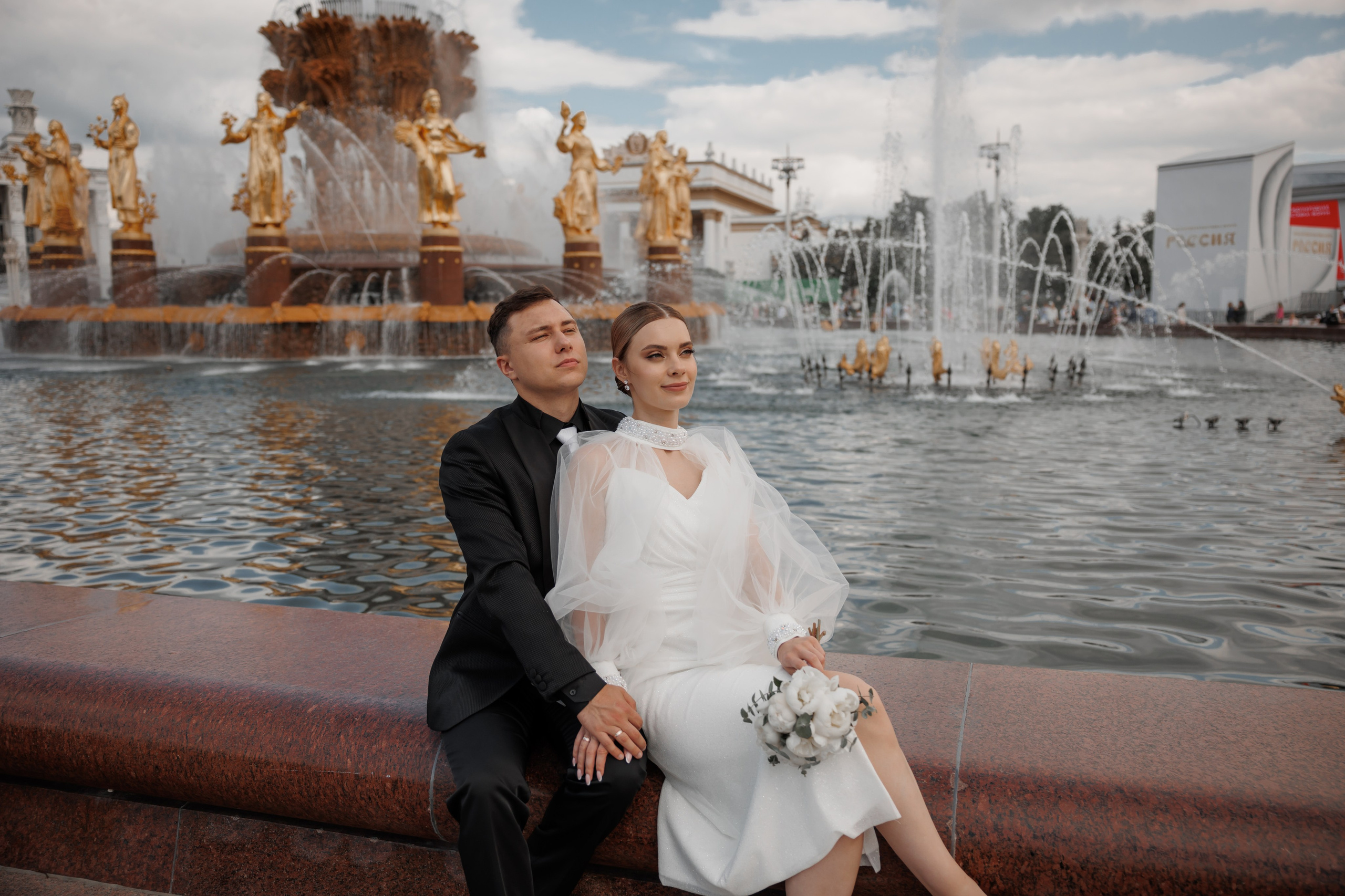 Анна и Сергей, Особняк Муравьевых-Апостолов, прогулка по ВДНХ, ресторан «Домик в саду». Свадебный и репортажный фотограф (Москва, Королев и другие)