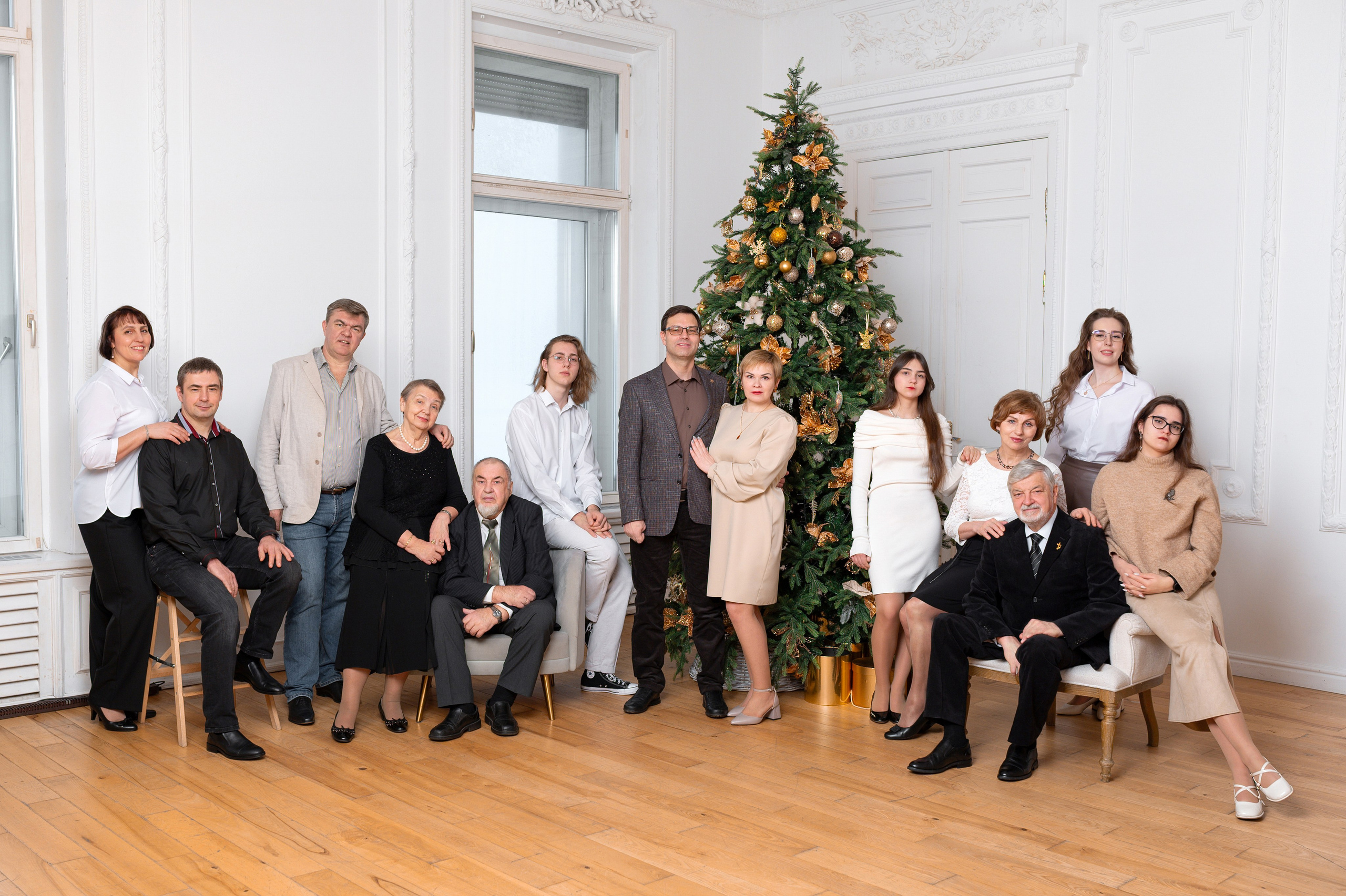 Фотосессия большой семьи. Фотограф Юлия Кондратьева