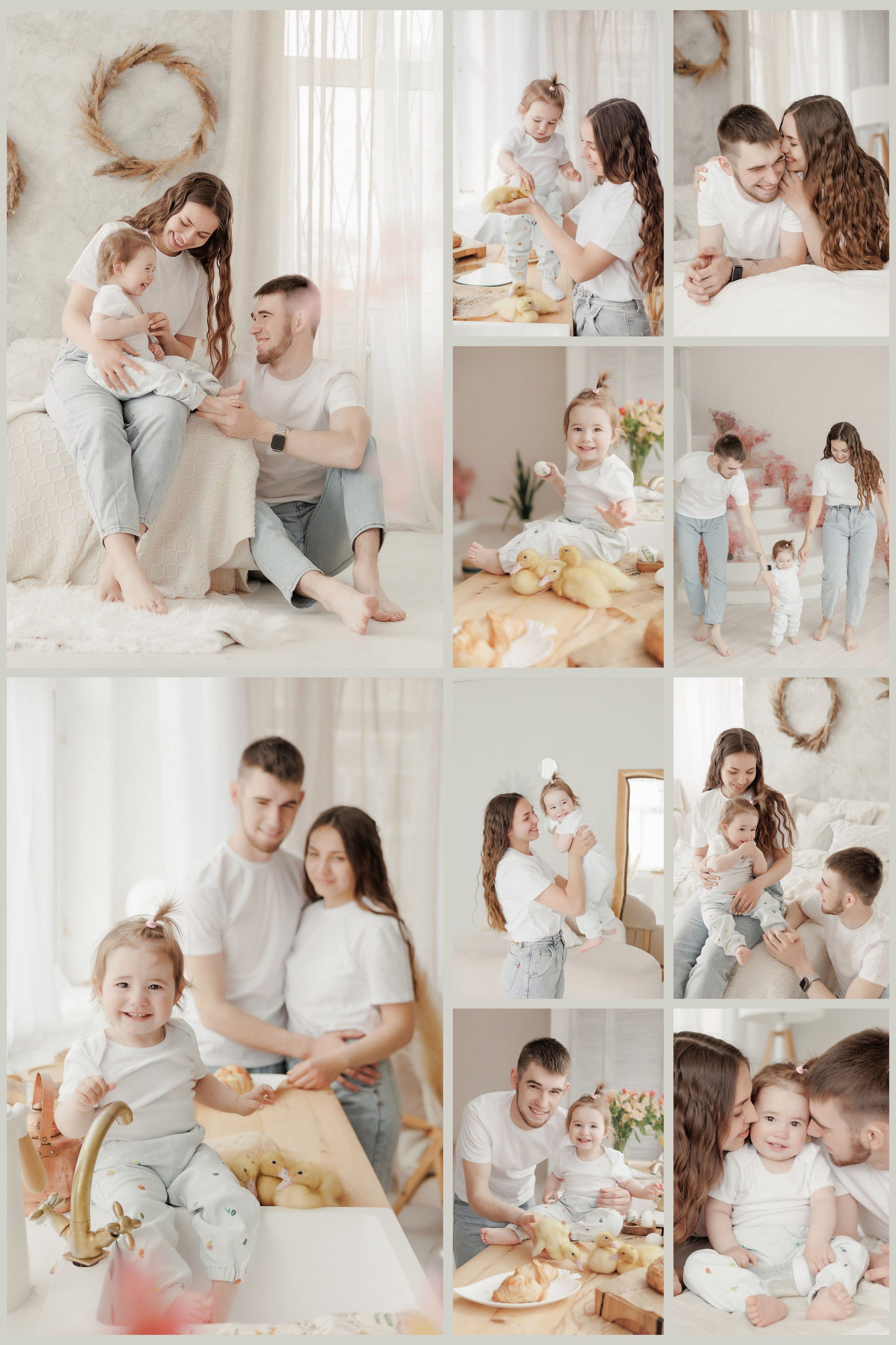 Семейная фотосессия в фотостудии и на природе в Твери. Свадебный и семейный фотограф в Твери и Тверской области