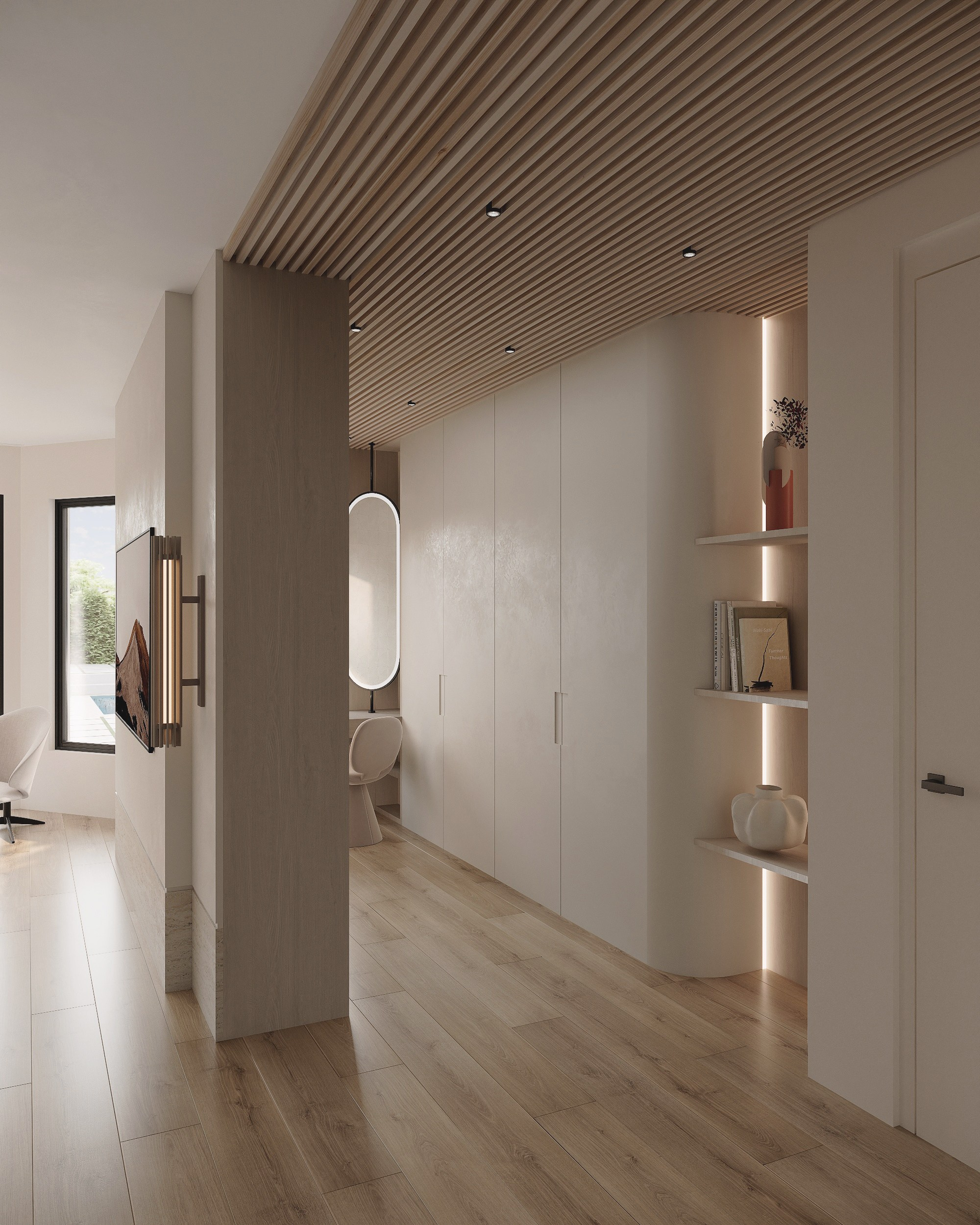 Master bedroom-study/Florida. Solovets visualization