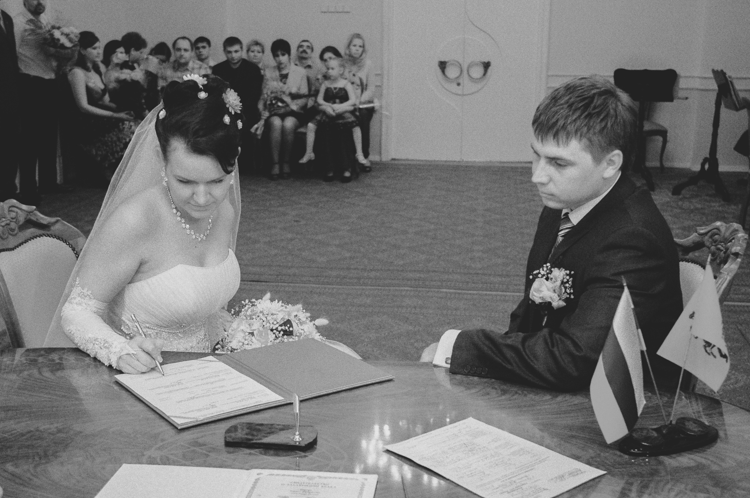 Кирилл и Анна. Свадьба в черно-белых фотографиях. Фотограф в городе Электросталь Ногинск Москва — Алексей Закхеев