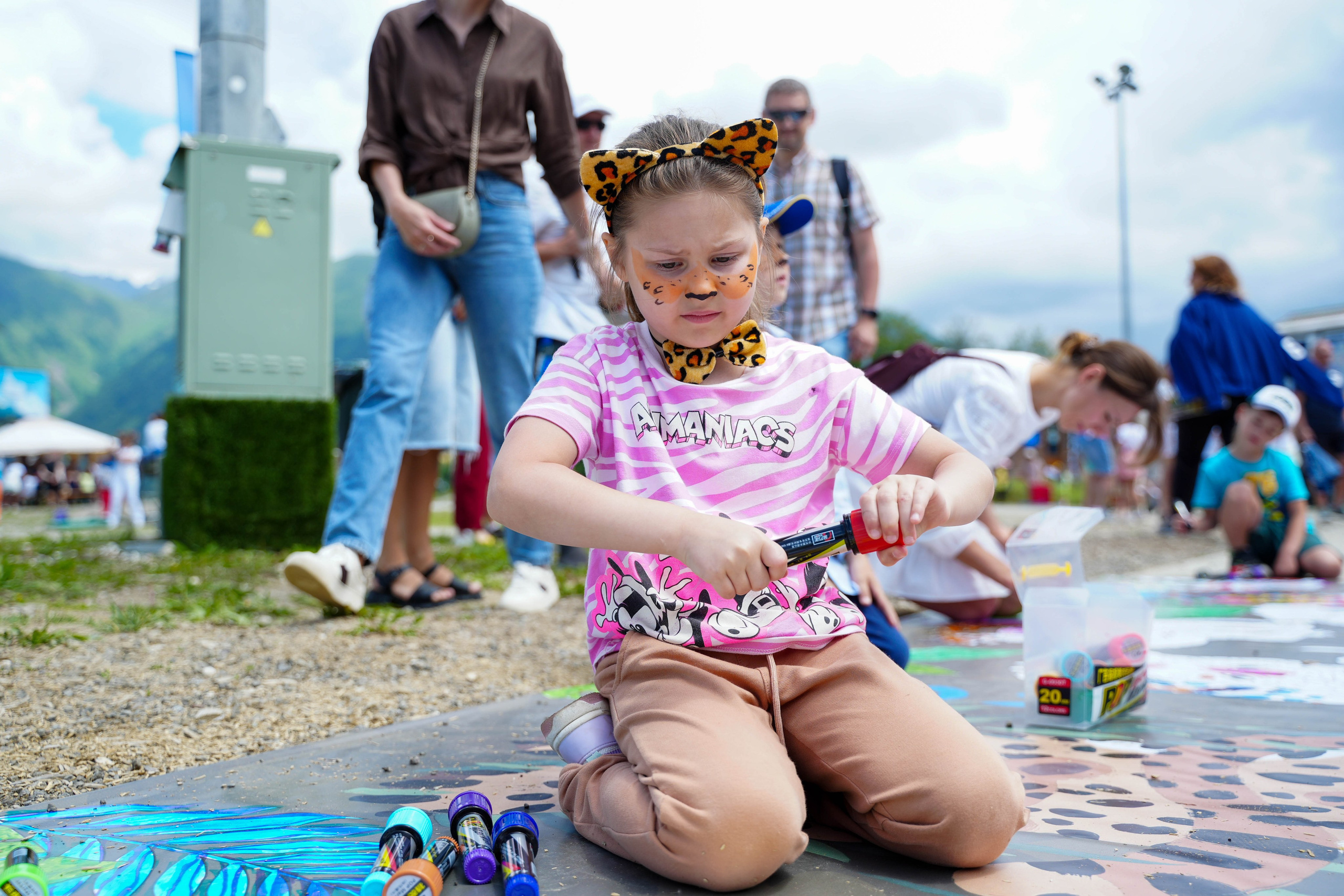 День леопарда на курорте Газпром Поляна. Репортажный фотограф в Красной Поляне и Сочи Павлюченко Екатерина