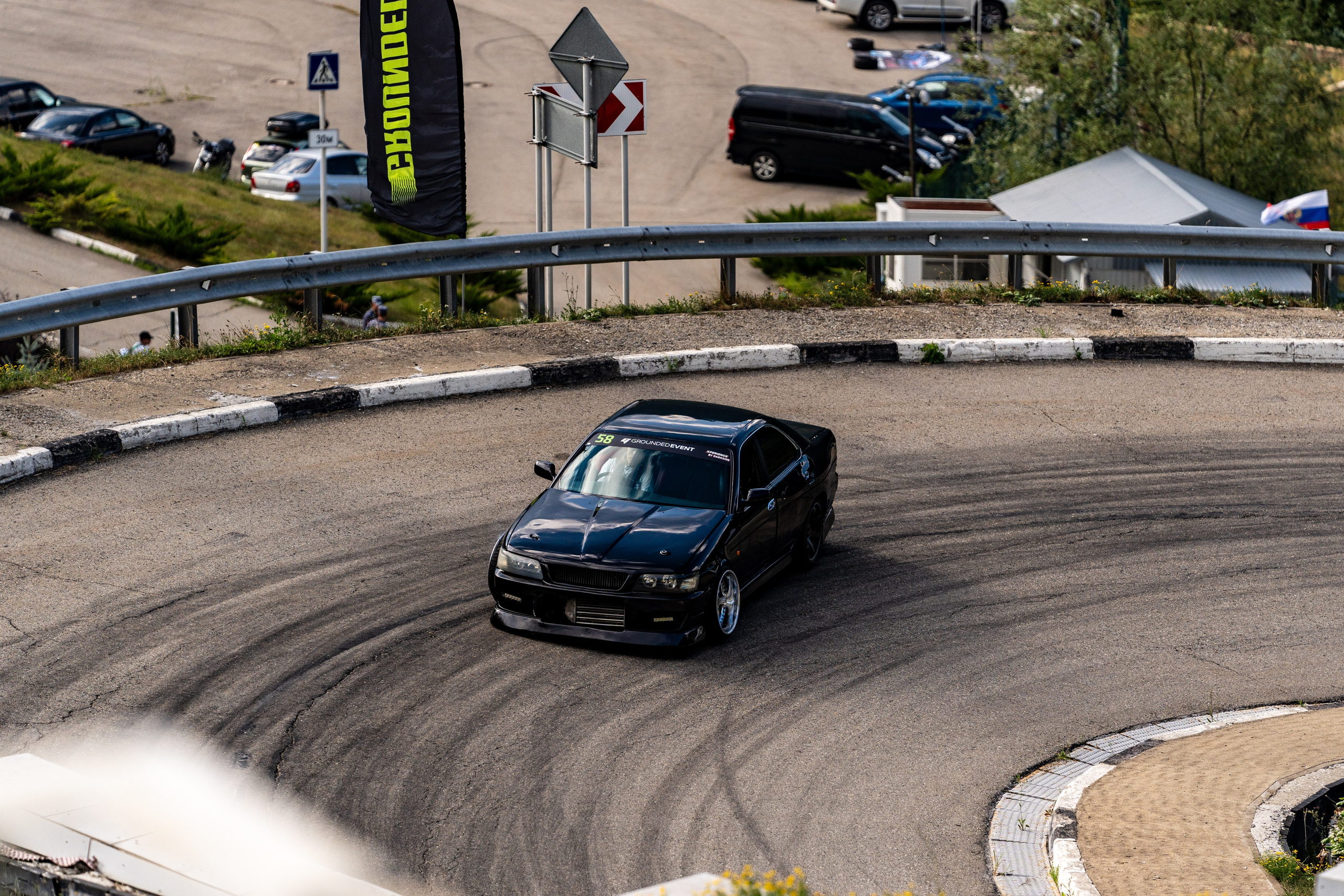 Автомобильные дрифт-гонки в рамках фестиваля Grounded 2024. Репортажный фотограф в Красной Поляне и Сочи Павлюченко Екатерина