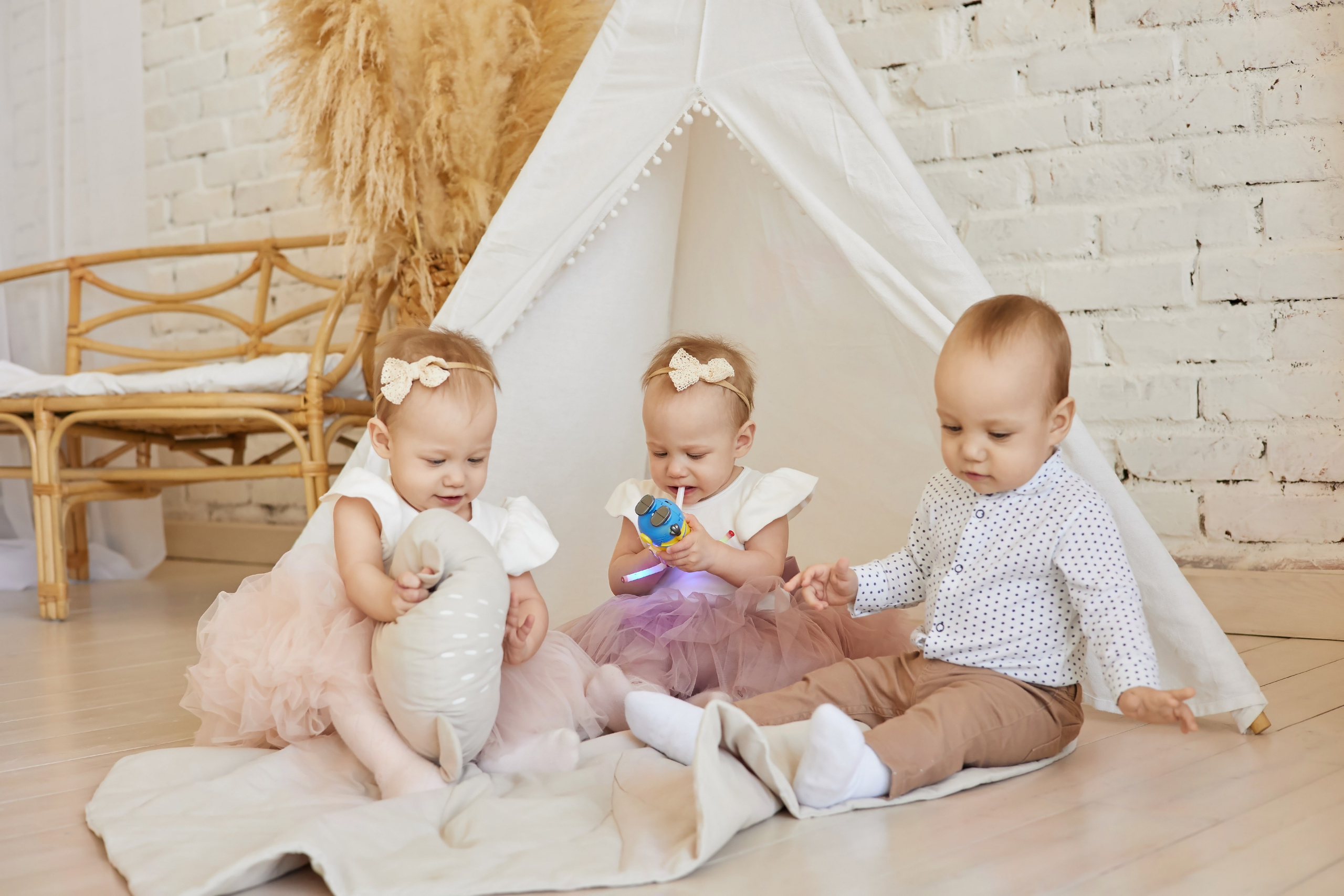 Тройняшки. Фотограф женского портрета, беременности и материнства Харькова Елена