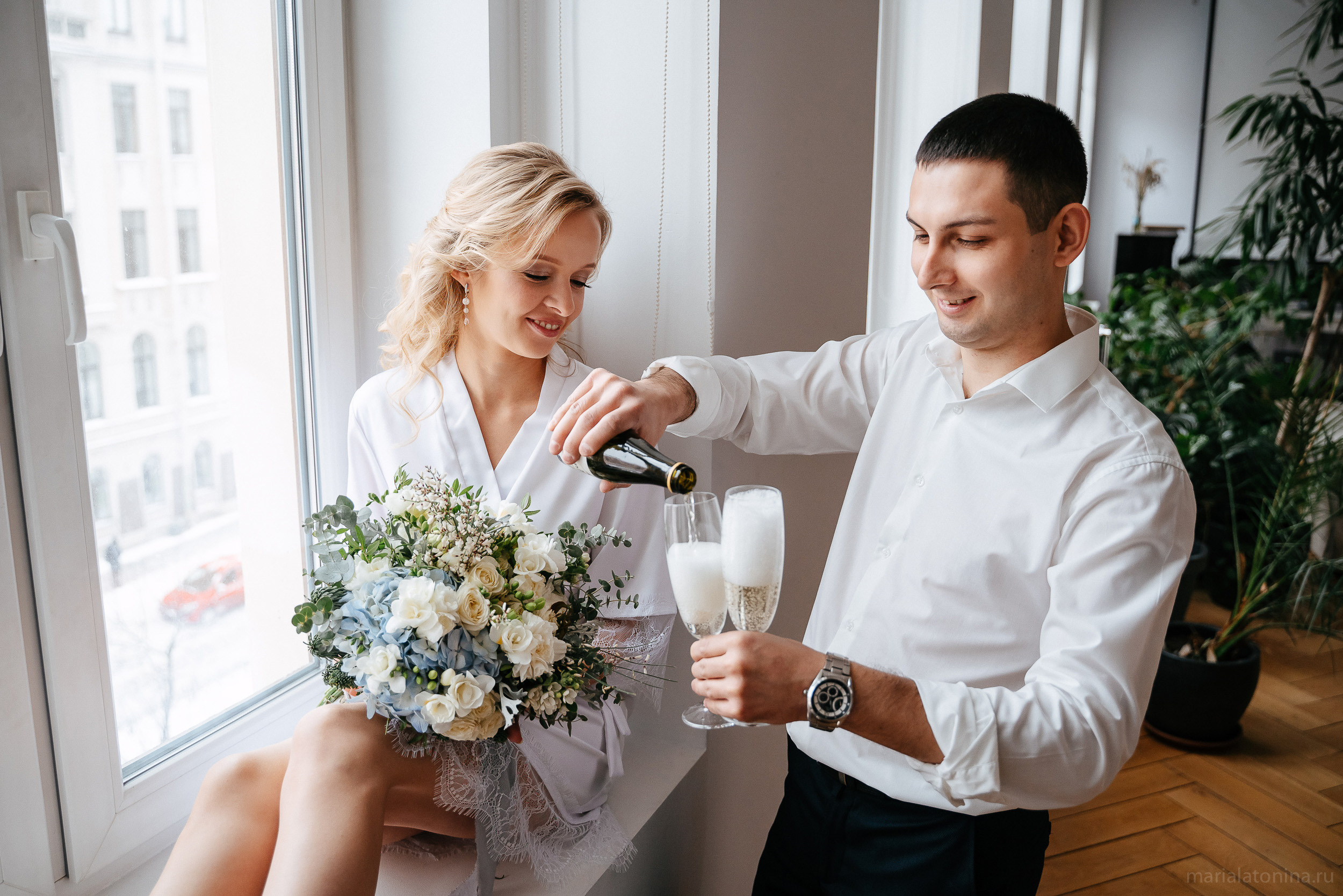 Свадьба зимой в Петербурге