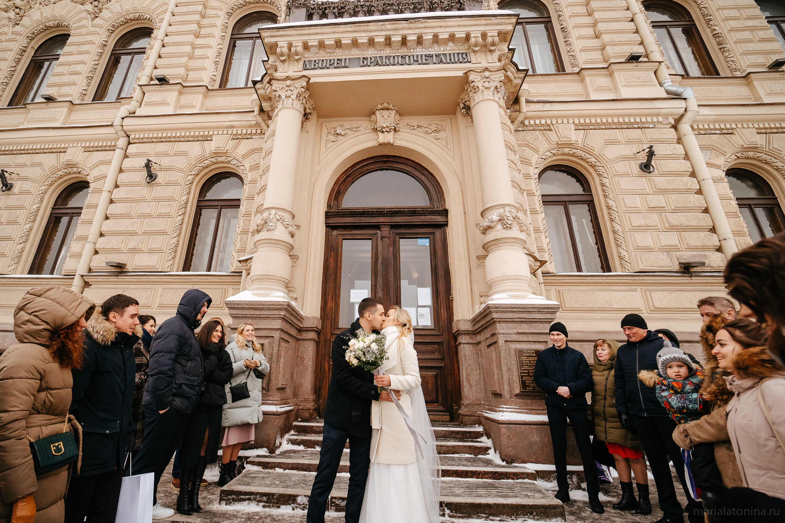 Свадьба зимой в Петербурге