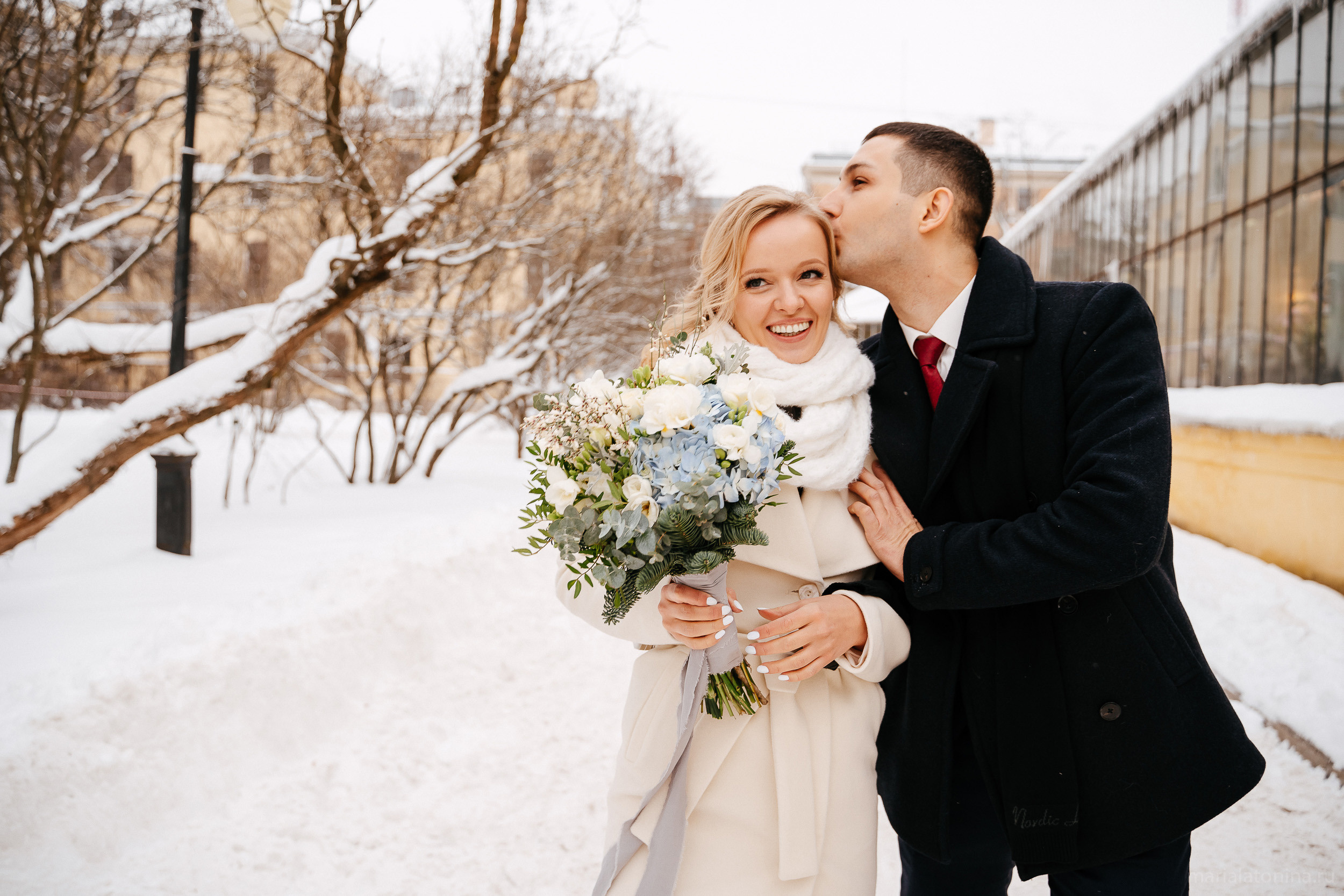 Свадьба зимой в Петербурге