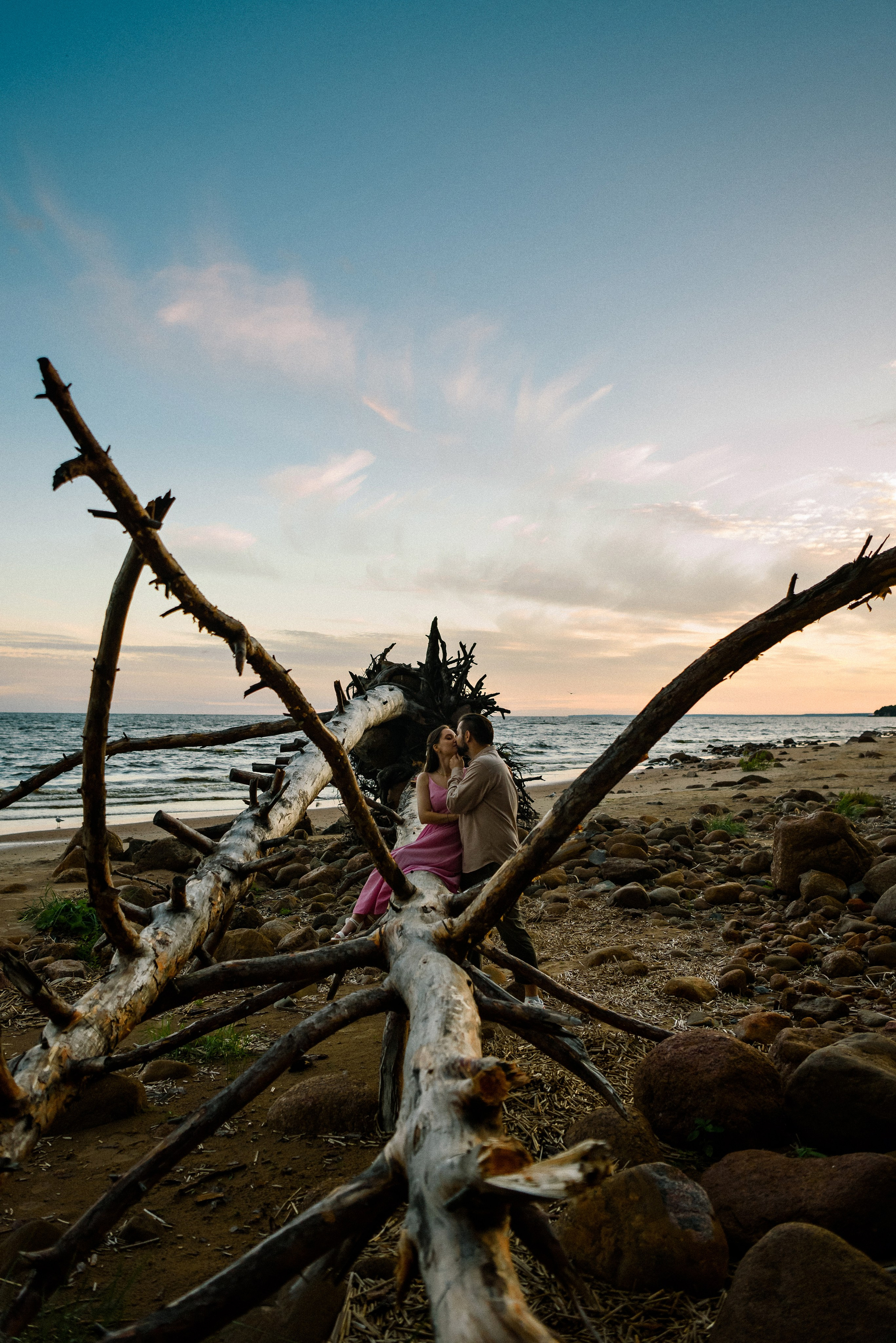 Настя и Вова Финский залив. Свадебный фотограф в Санкт-Петербурге София Шубик