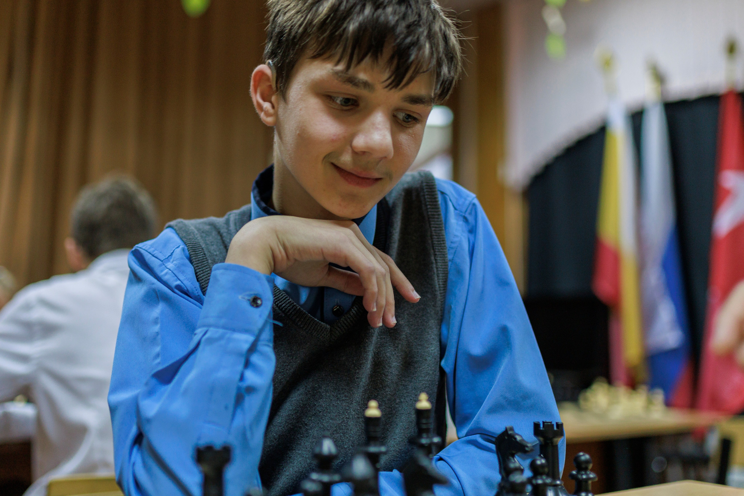 Репортажная сьёмка игры в шахматы в детском доме. Семейный и детский фотограф в Рязани Васюгова Мария