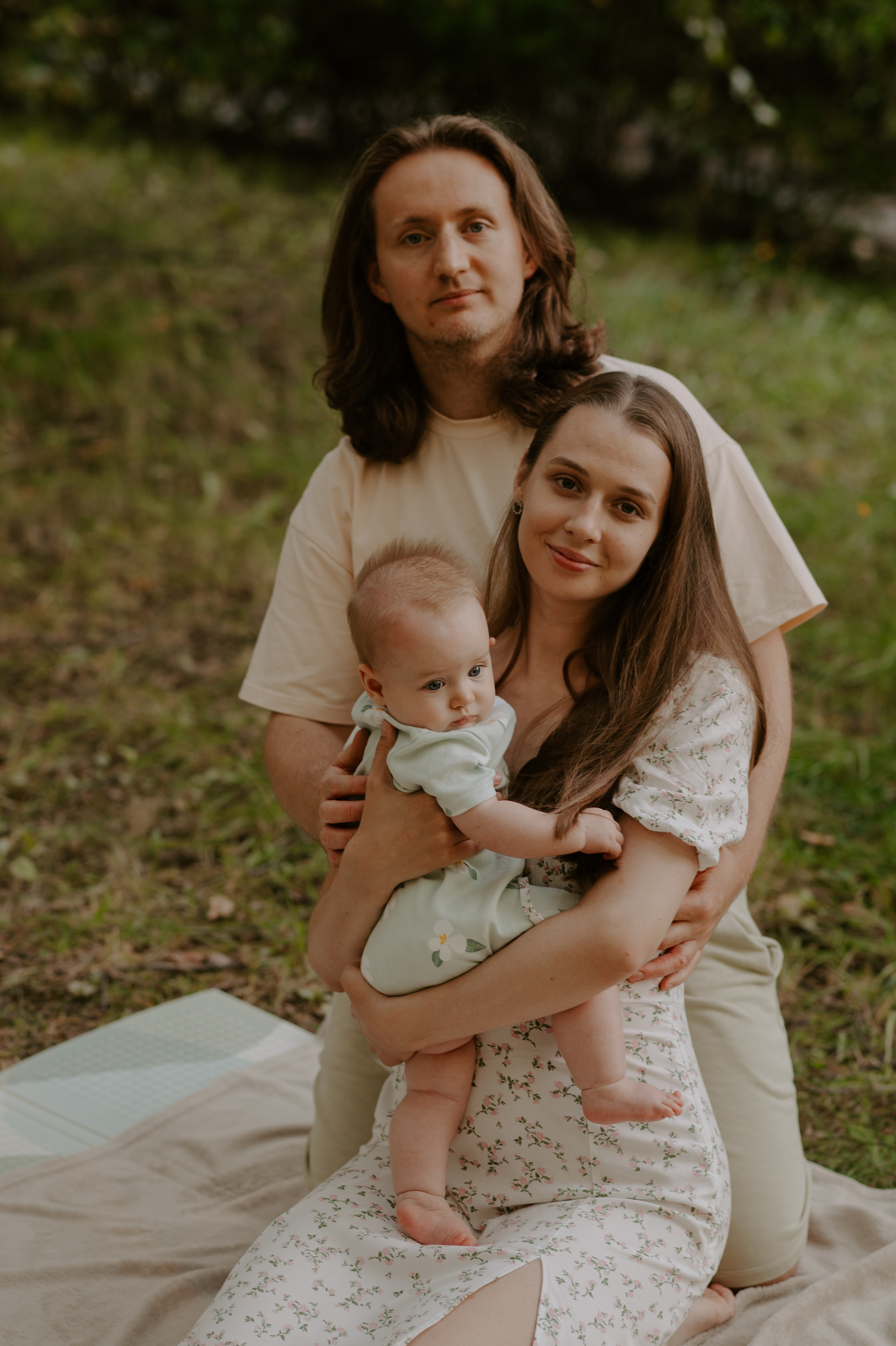 Пикничок втроем. Свадебный, репортажный и семейный фотограф в Москве Арина Зак