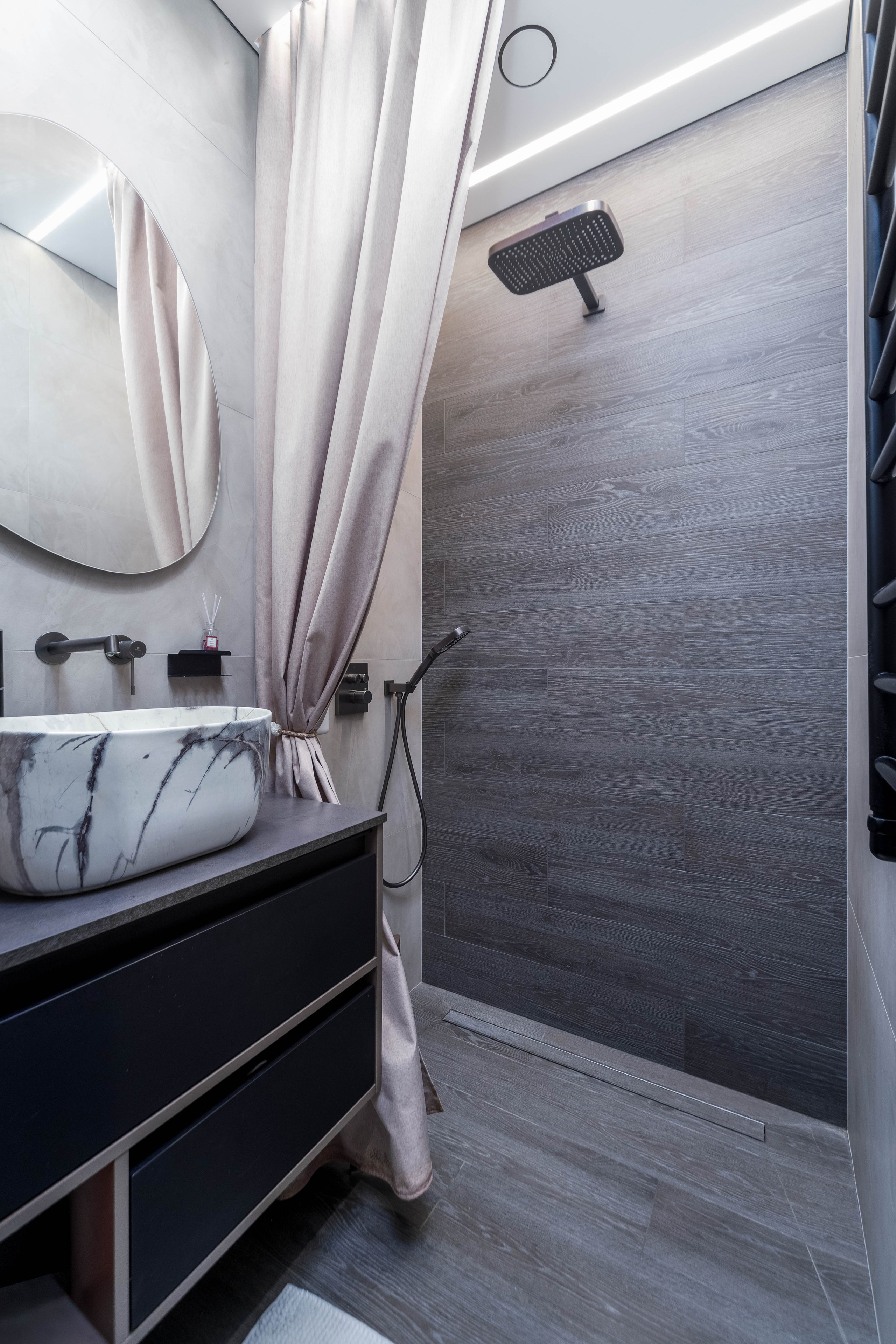 Фото интерьера ванной комнаты в сталинке в Минске