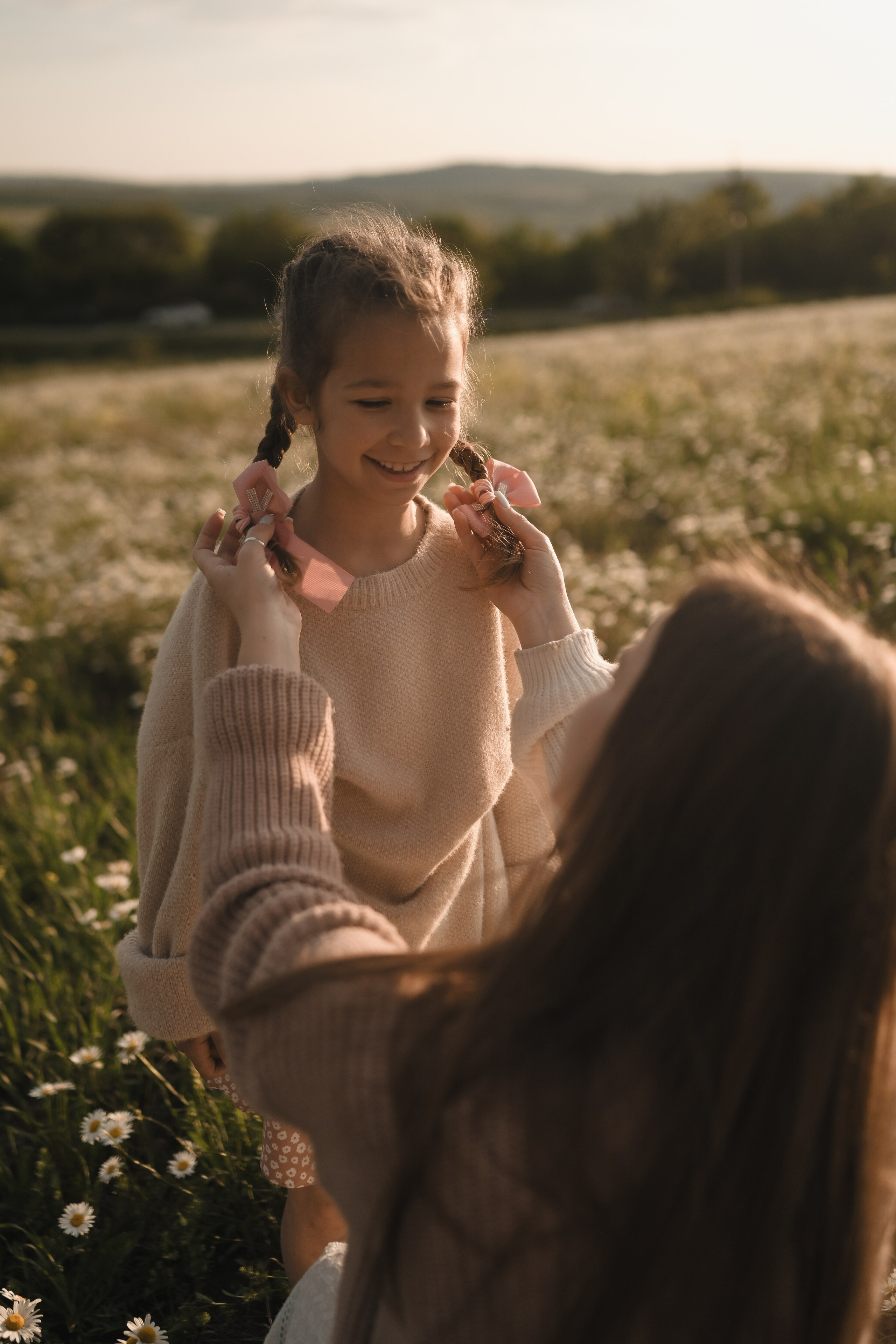Семейная фотосессия в ромашковом поле в Крыму. Свадебный и семейный фотограф и видеограф, Крым, Москва, Санкт -Петербург