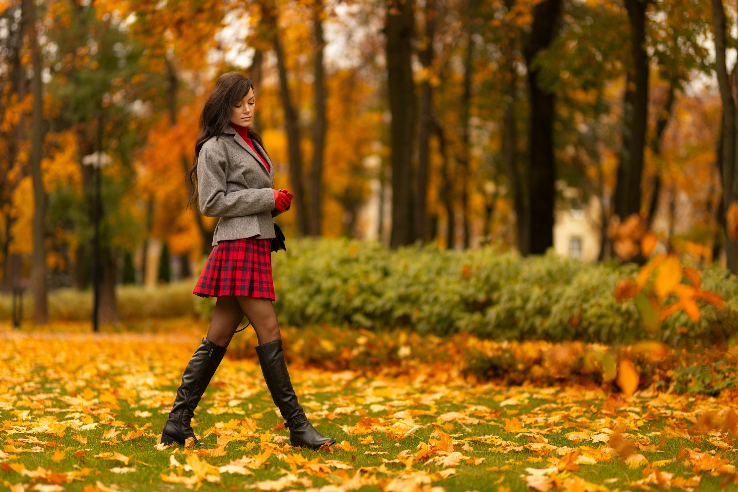 Фотосет с Екатериной в парке на осеннюю тему для «себя»