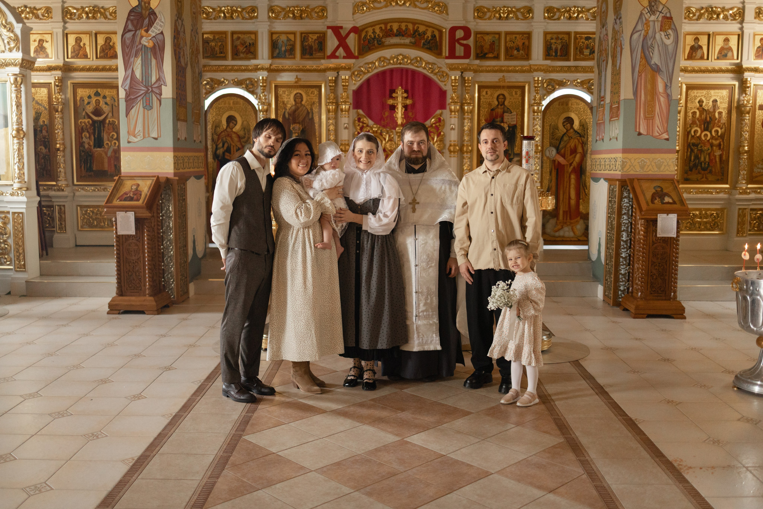 Таинство Крещения Мишель. Фотограф новорождённых Newborn Москва