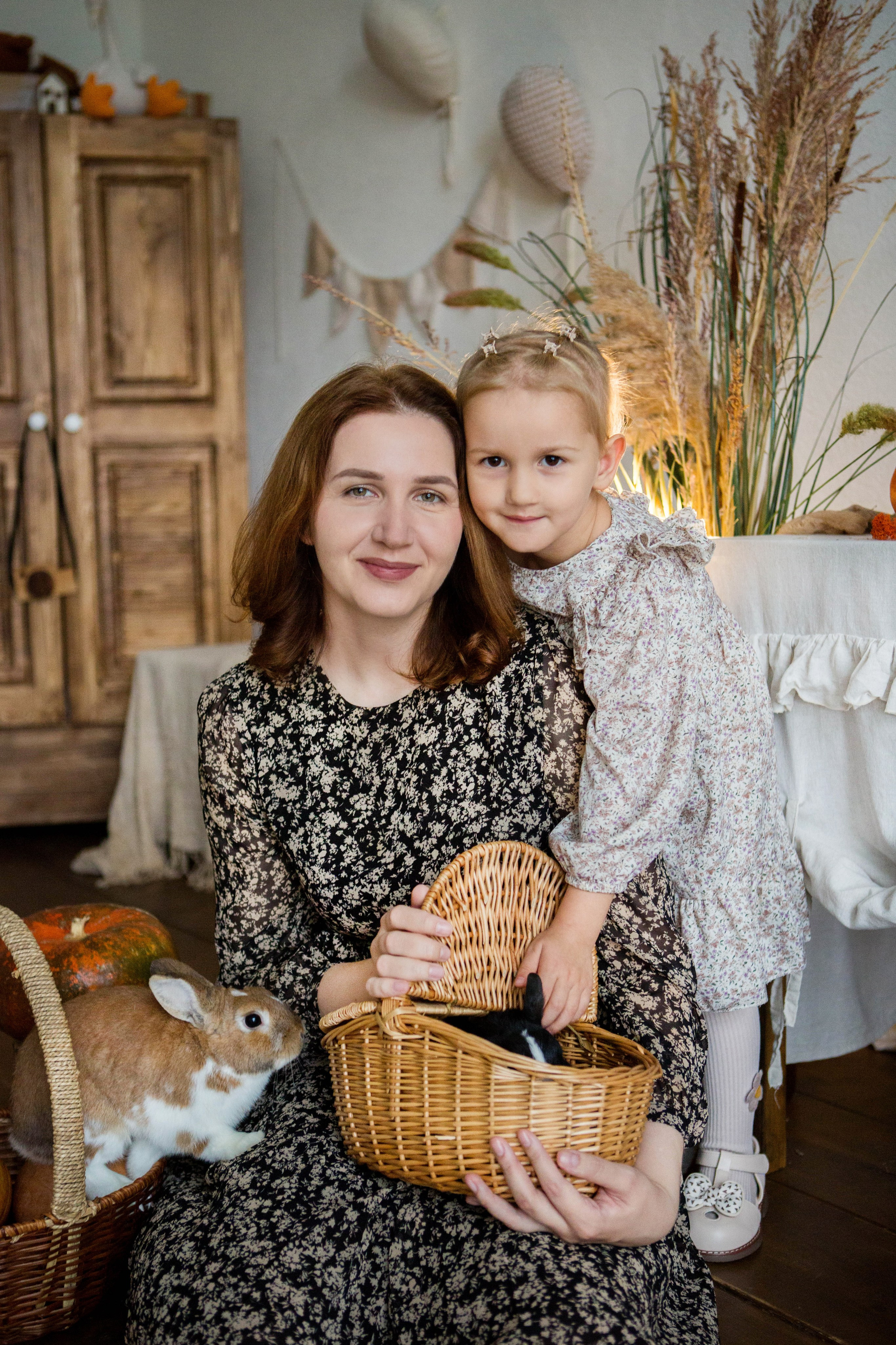 «Осень. Тыквы. Кролики». Фотостудия «Menstone». Свадебный семейный и детский фотограф в Краснодаре Карина Федоровская