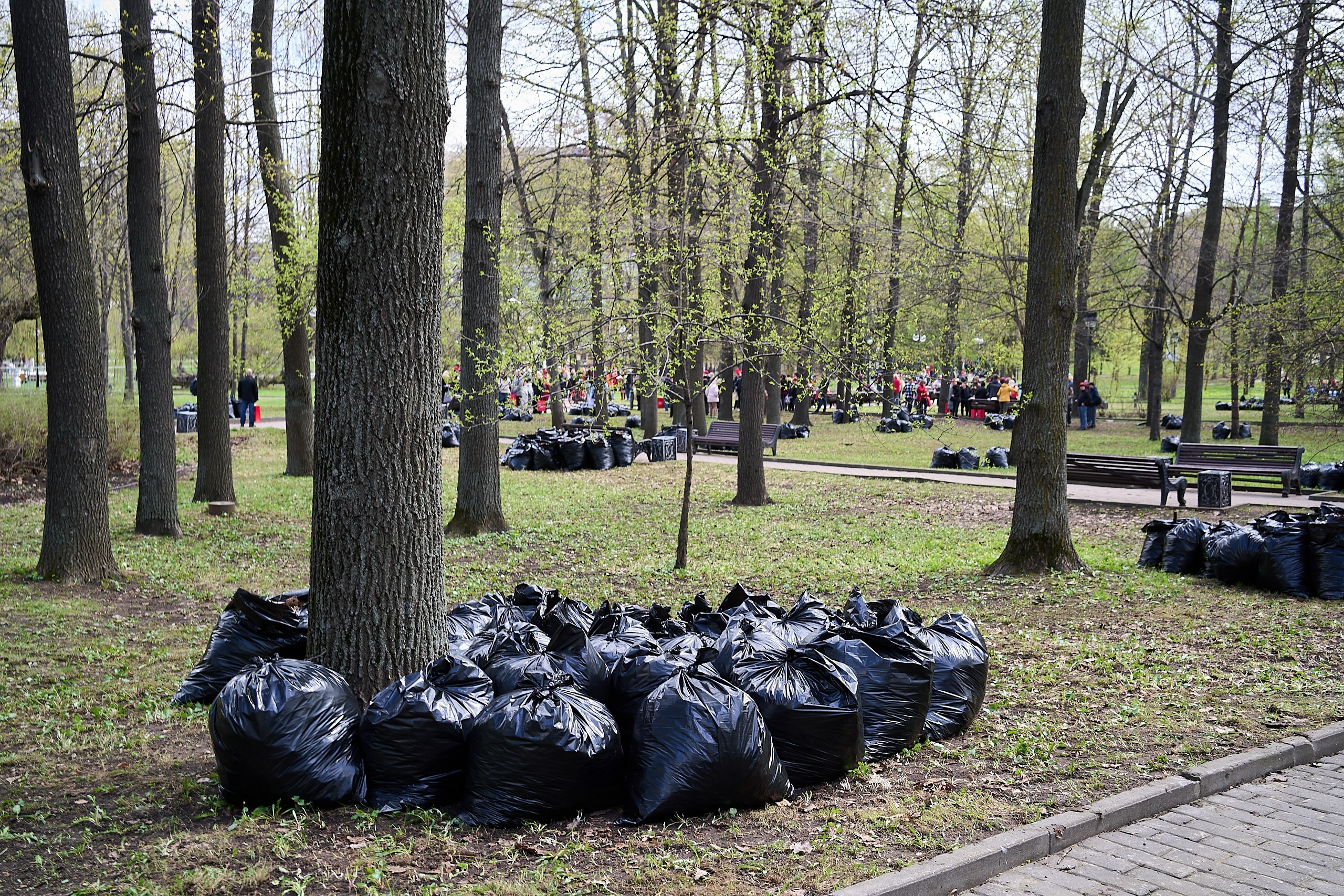 Субботник у Управления делами Мэра и Правительства Москвы. Фотограф и Видеограф в Москве. Олег Корушев