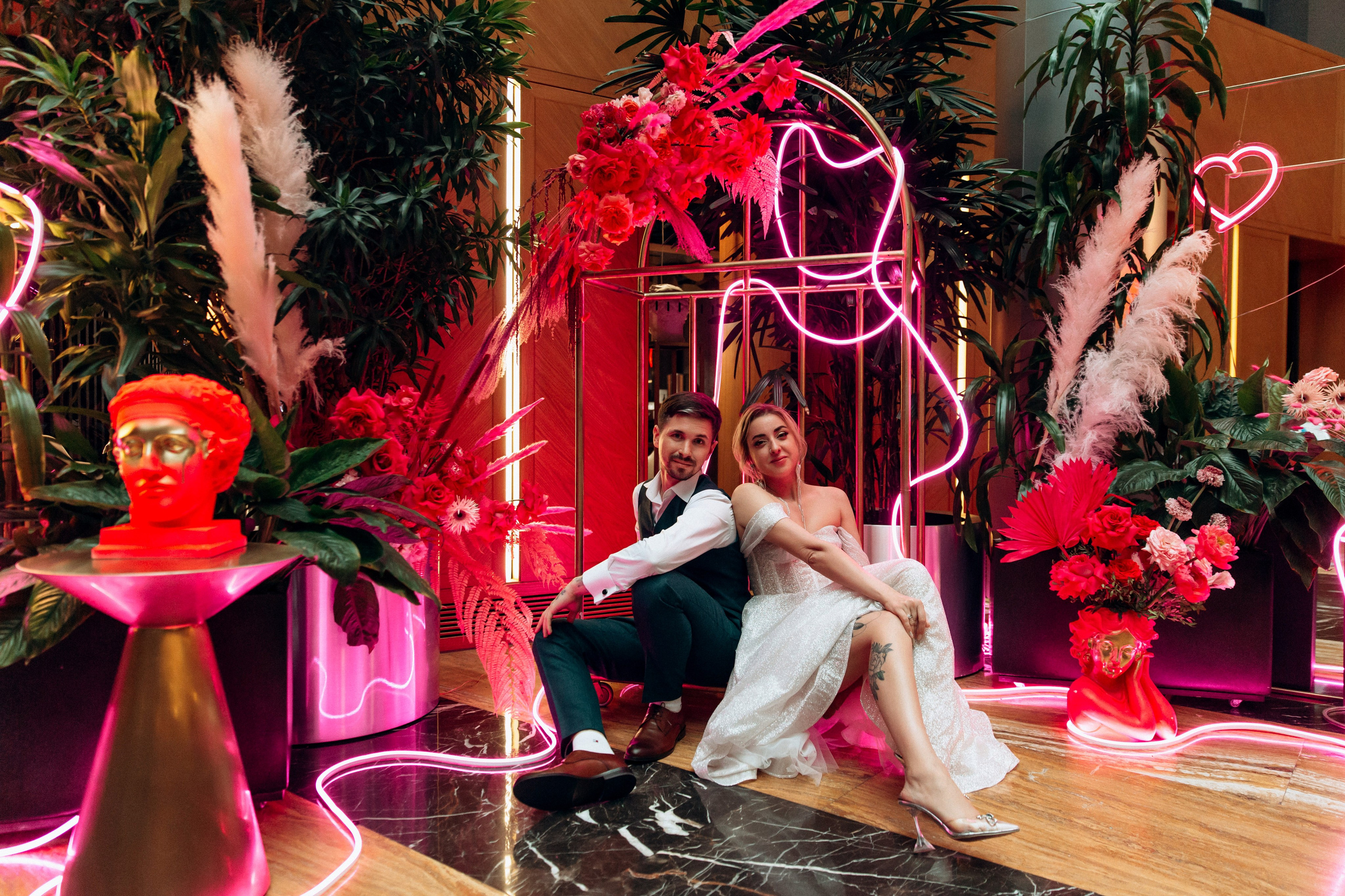 Неоновая свадьба. Свадебный фотограф в Санкт-Петербурге Вика Стукачева