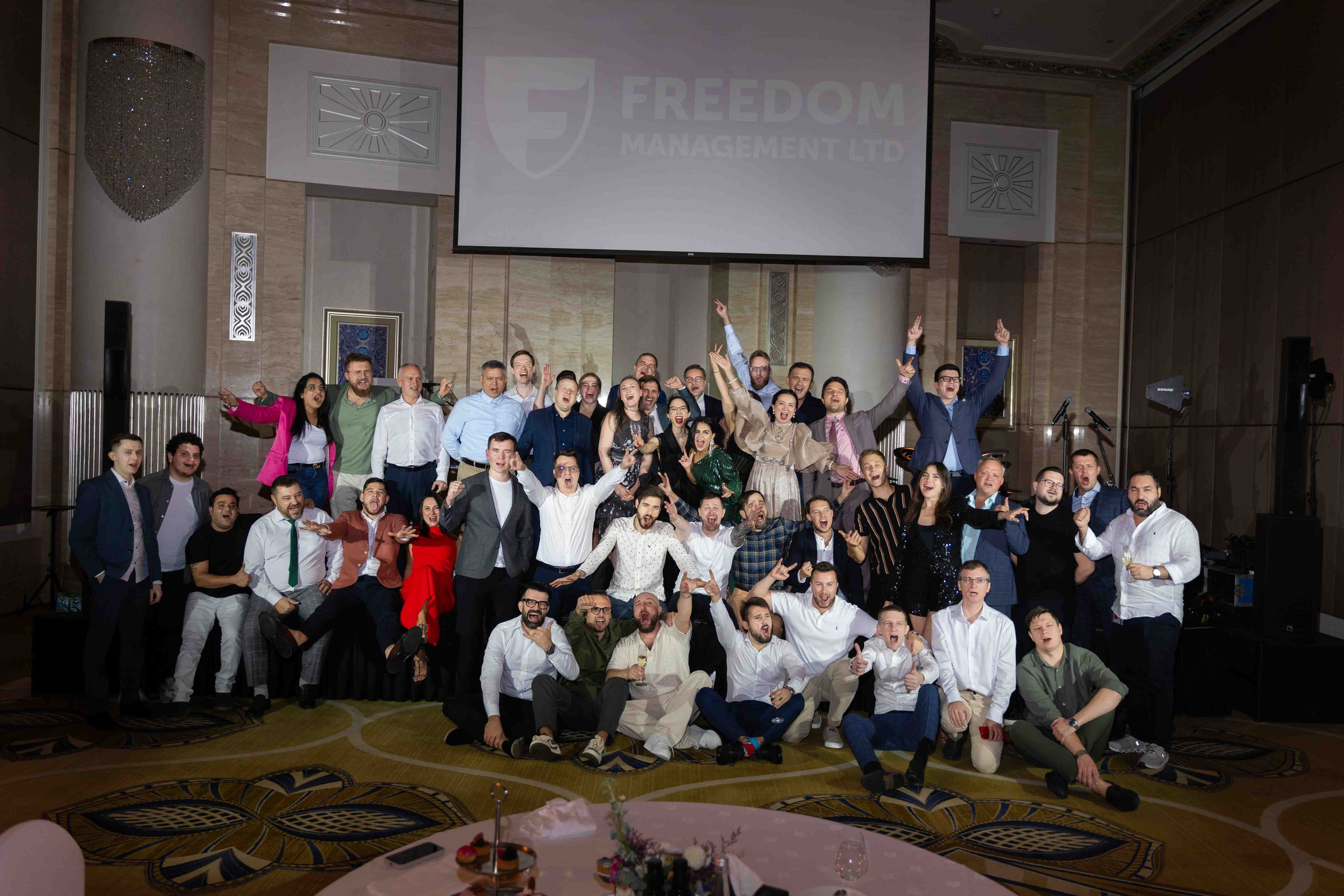 Новогодний корпоратив freedom management в St.Regis Abu Dhabi. Фотограф и видеограф в Москве и Абу Даби Мария Кулагина