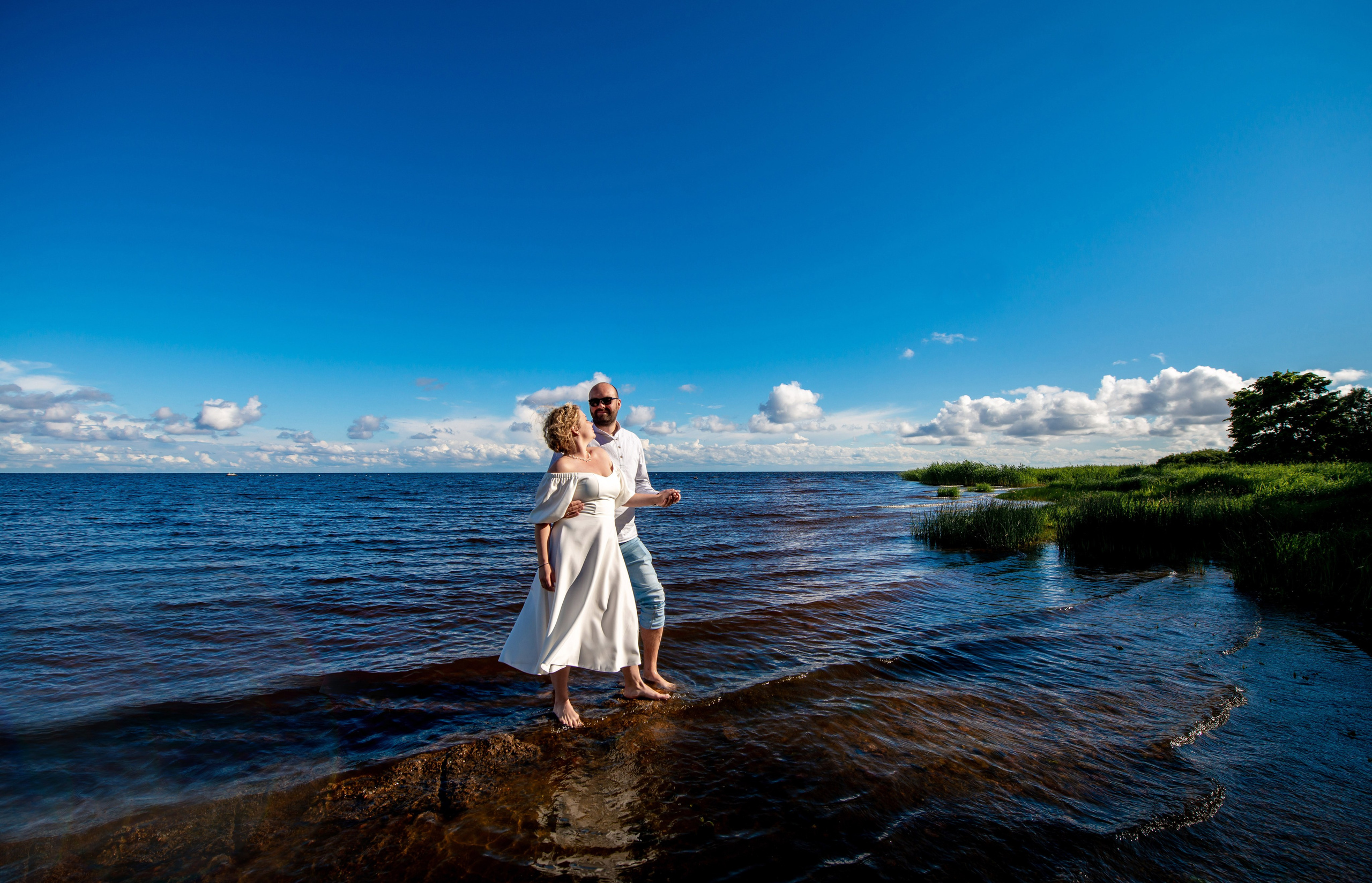 Станислав и Анастасия (нестандартная свадебная фотосессия в лесу и на Финском заливе). Портретный, семейный и свадебный фотограф в Санкт-Петербурге и в Пушкине Ширяев Денис