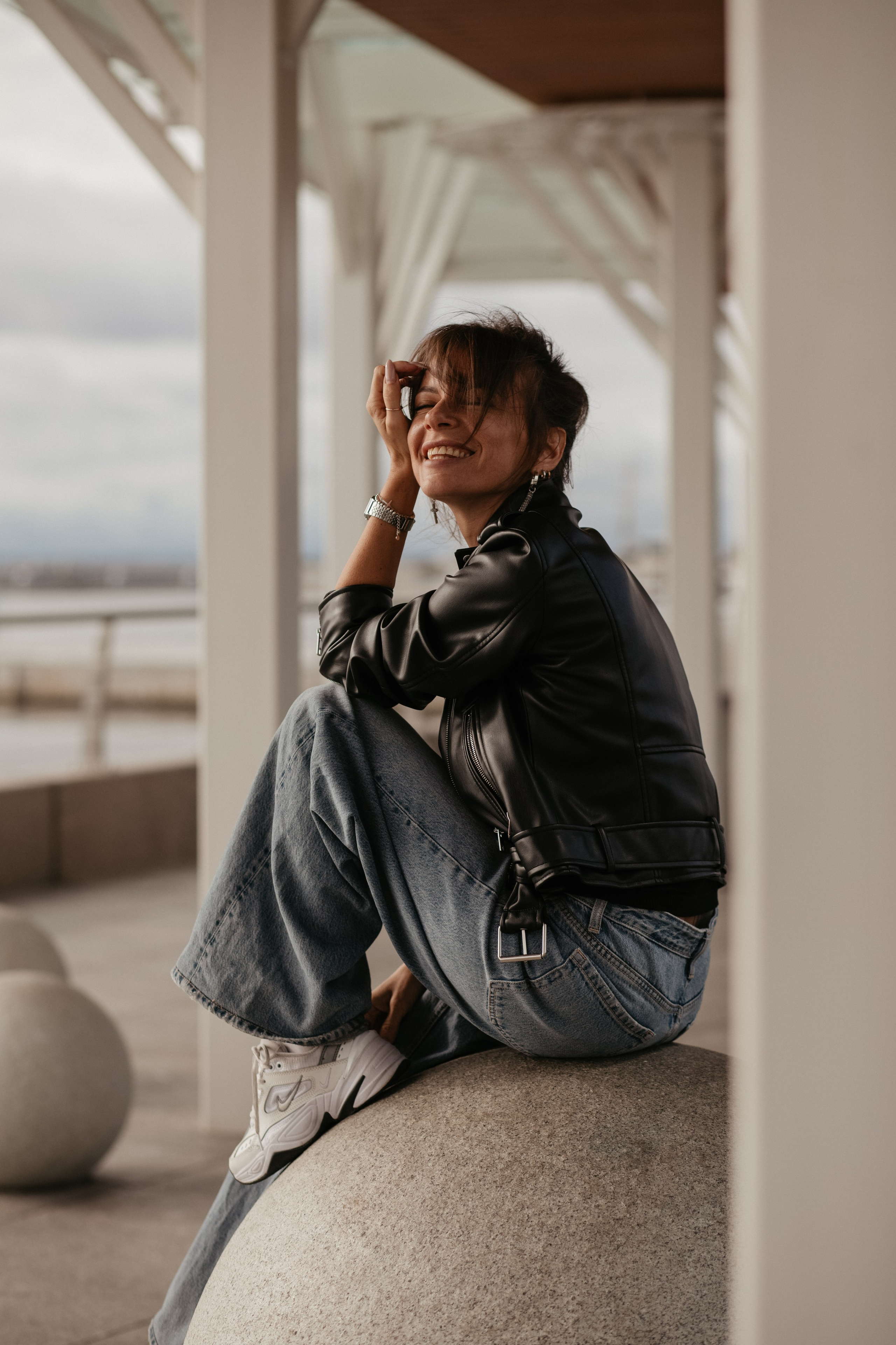 фотосессия девушки, набережная питера, Лахта центр