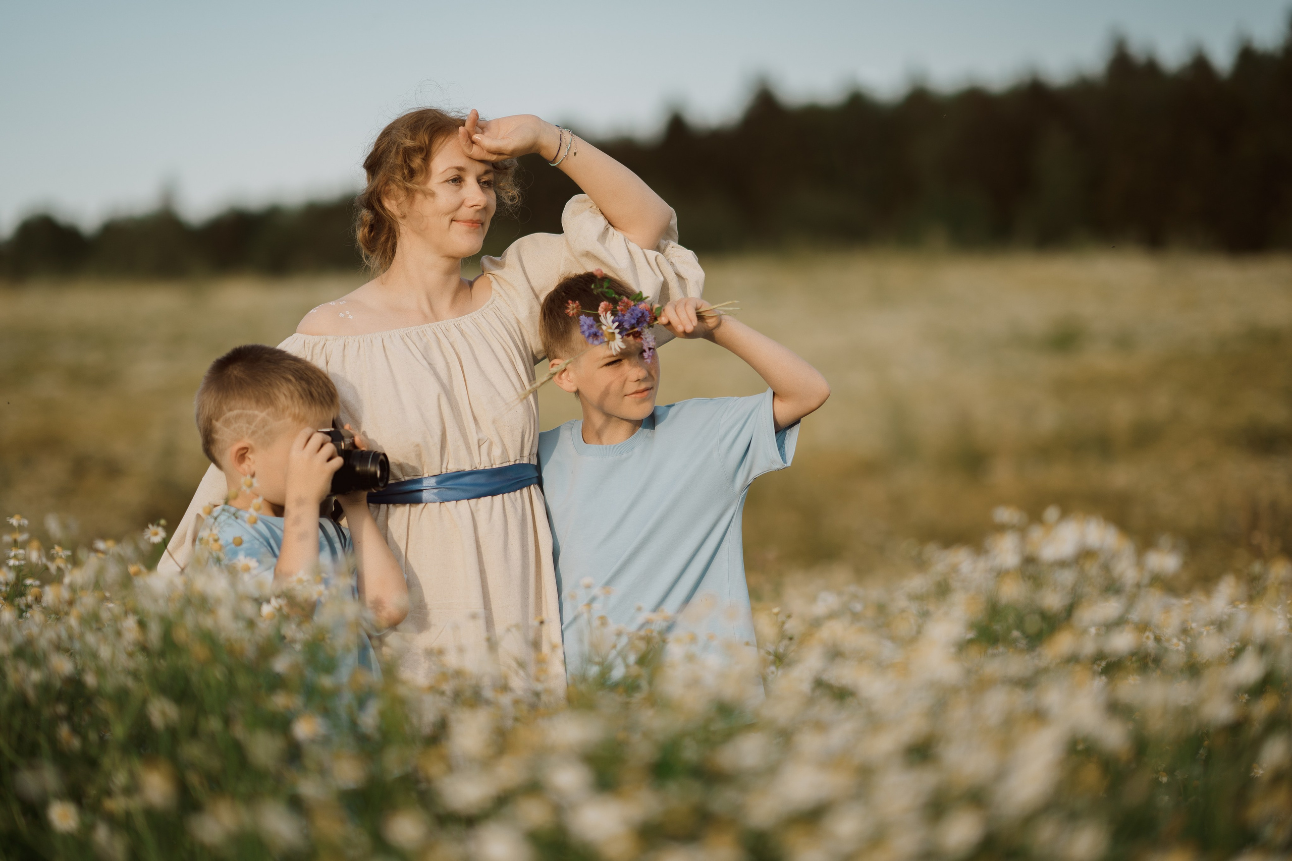 Ромашковое поле. Радонеж. Семейный и детский фотограф в Сергиев Посаде, Хотьково Якимчук Любовь