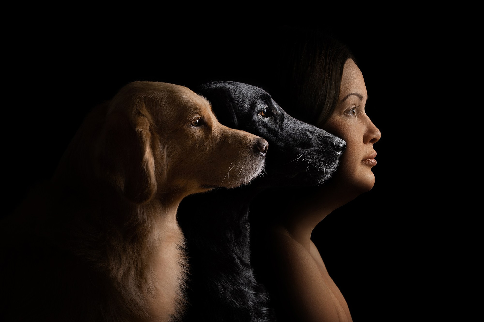 Проект портреты на чёрном фоне. Фотограф Анна Тюрина