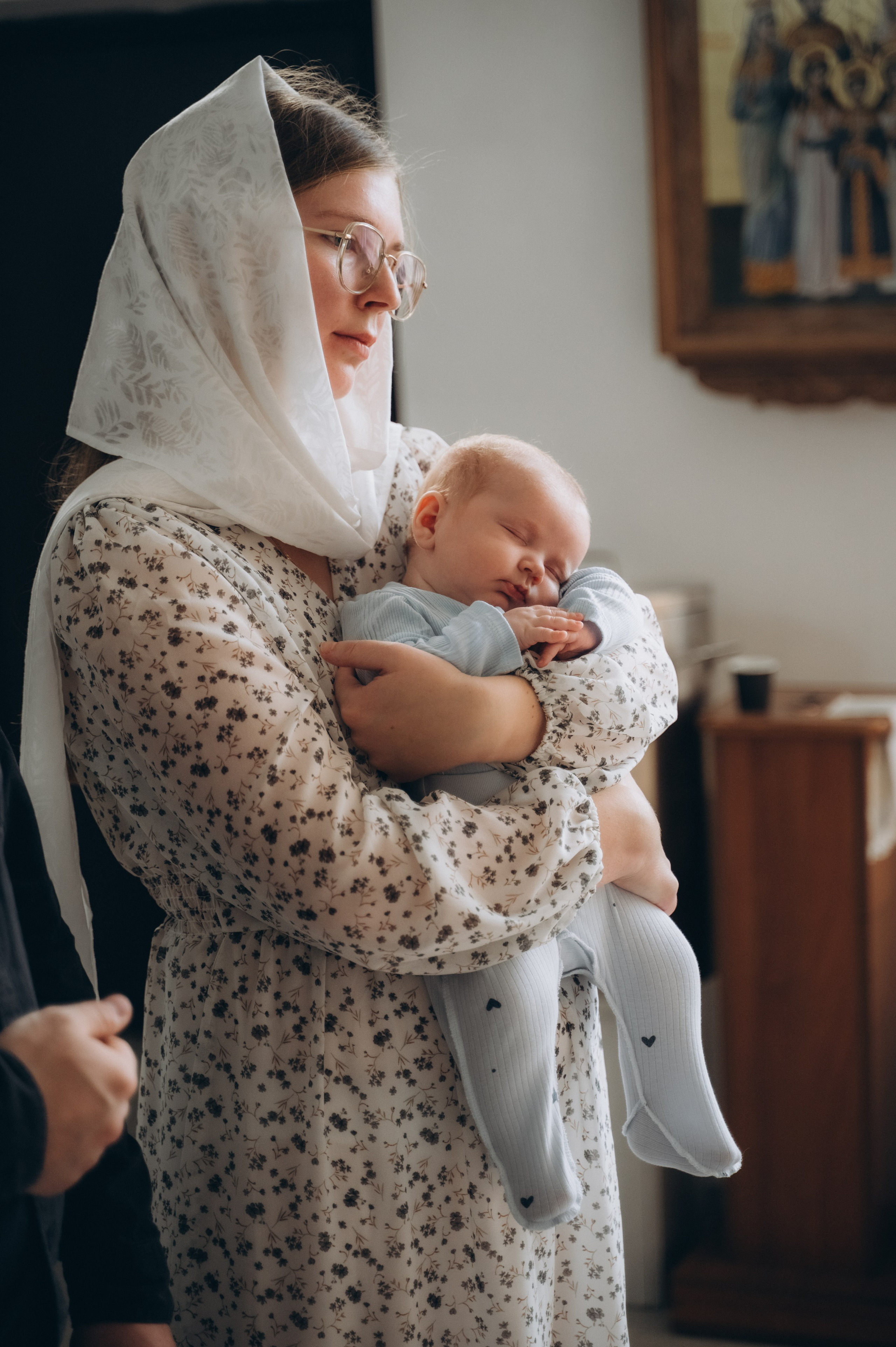 Крещение Ромы (Приход храма святой Равноапостольной княгини Ольги). Семейный фотограф в Минске Дарья Дреко