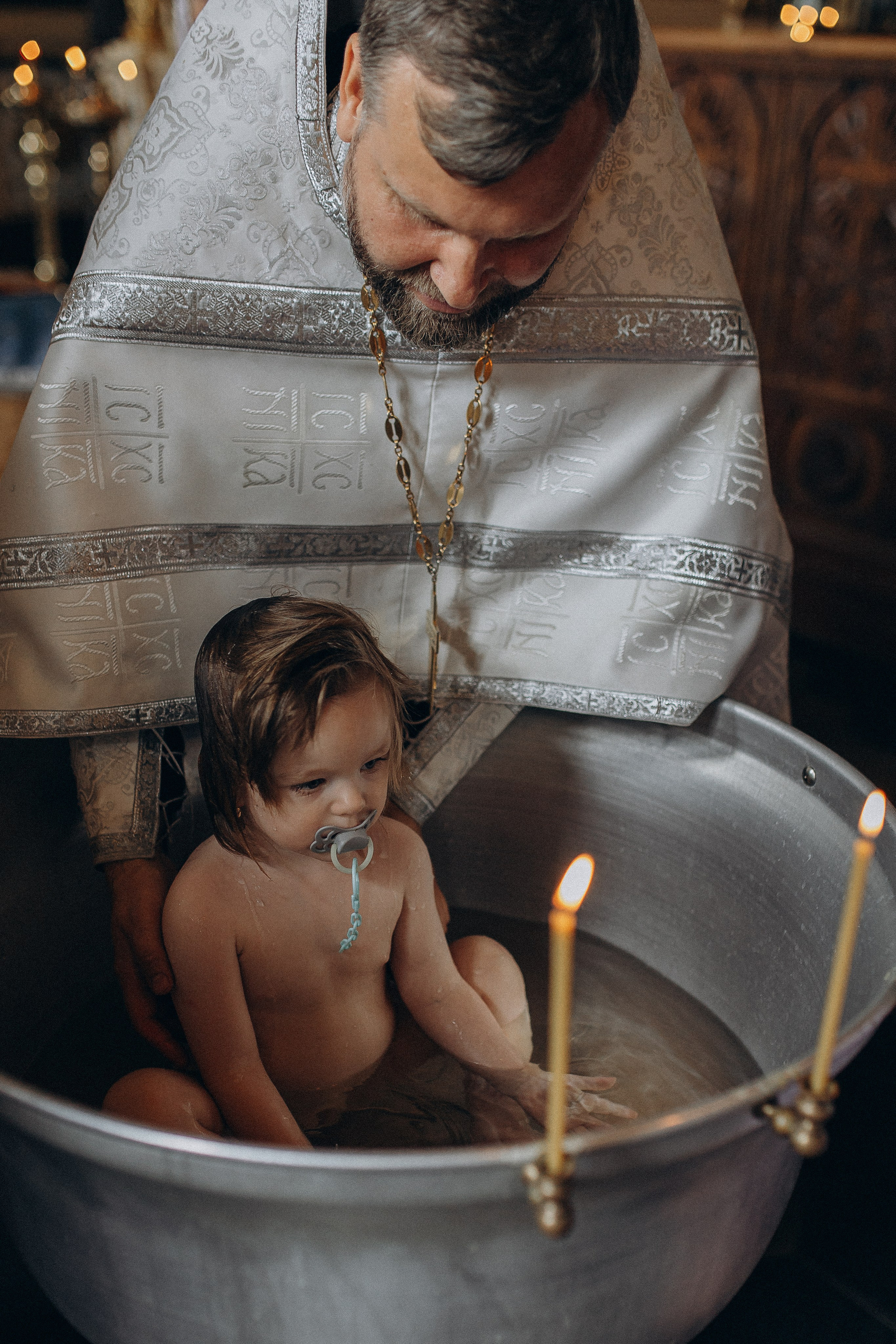 Крещение сестер в Борисоглебском соборе г. Рязани. Семейный и детский фотограф в Рязани Васюгова Мария