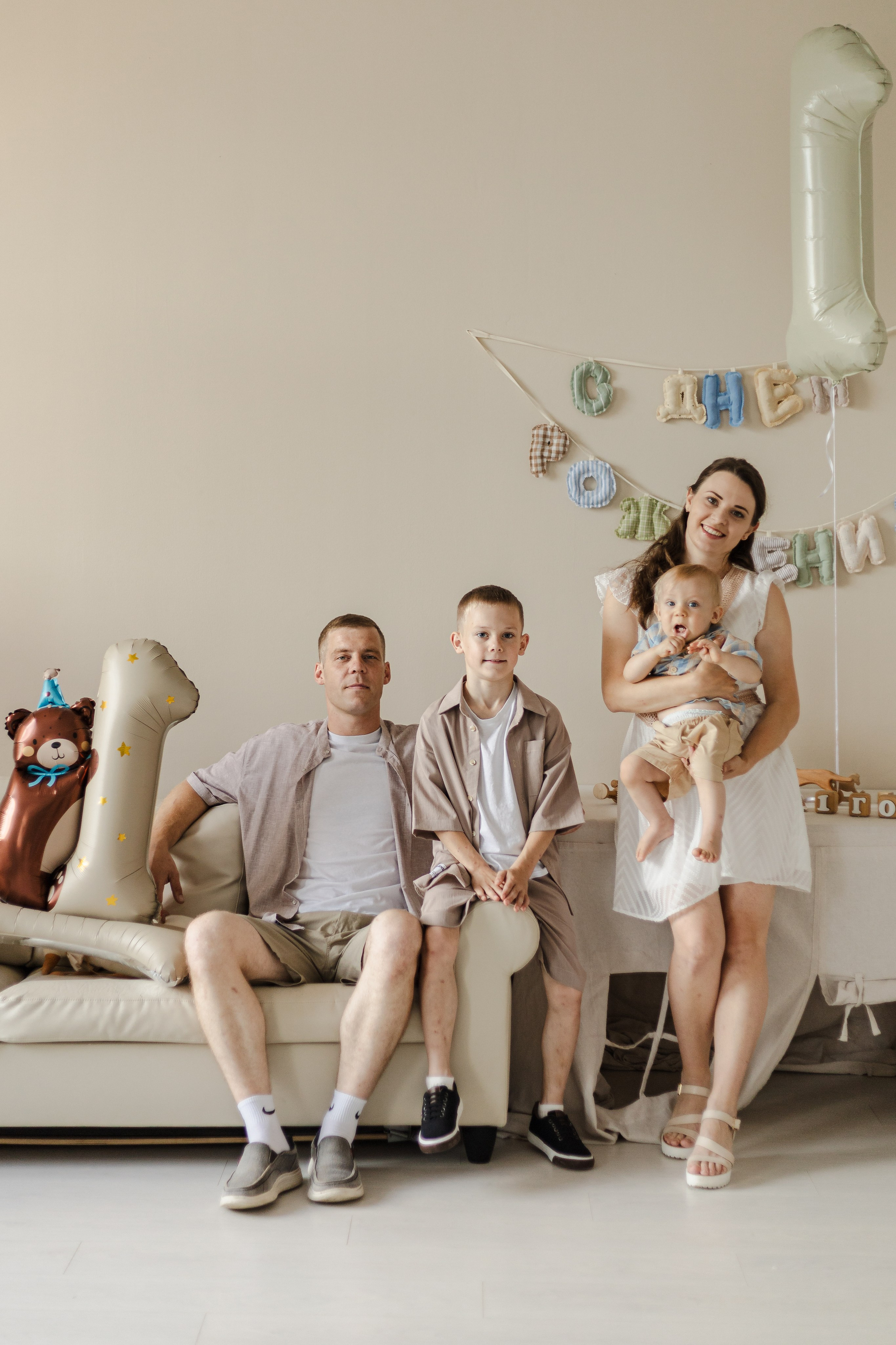 Студийная сьемка годовасия. Семейный и детский фотограф в Рязани Васюгова Мария
