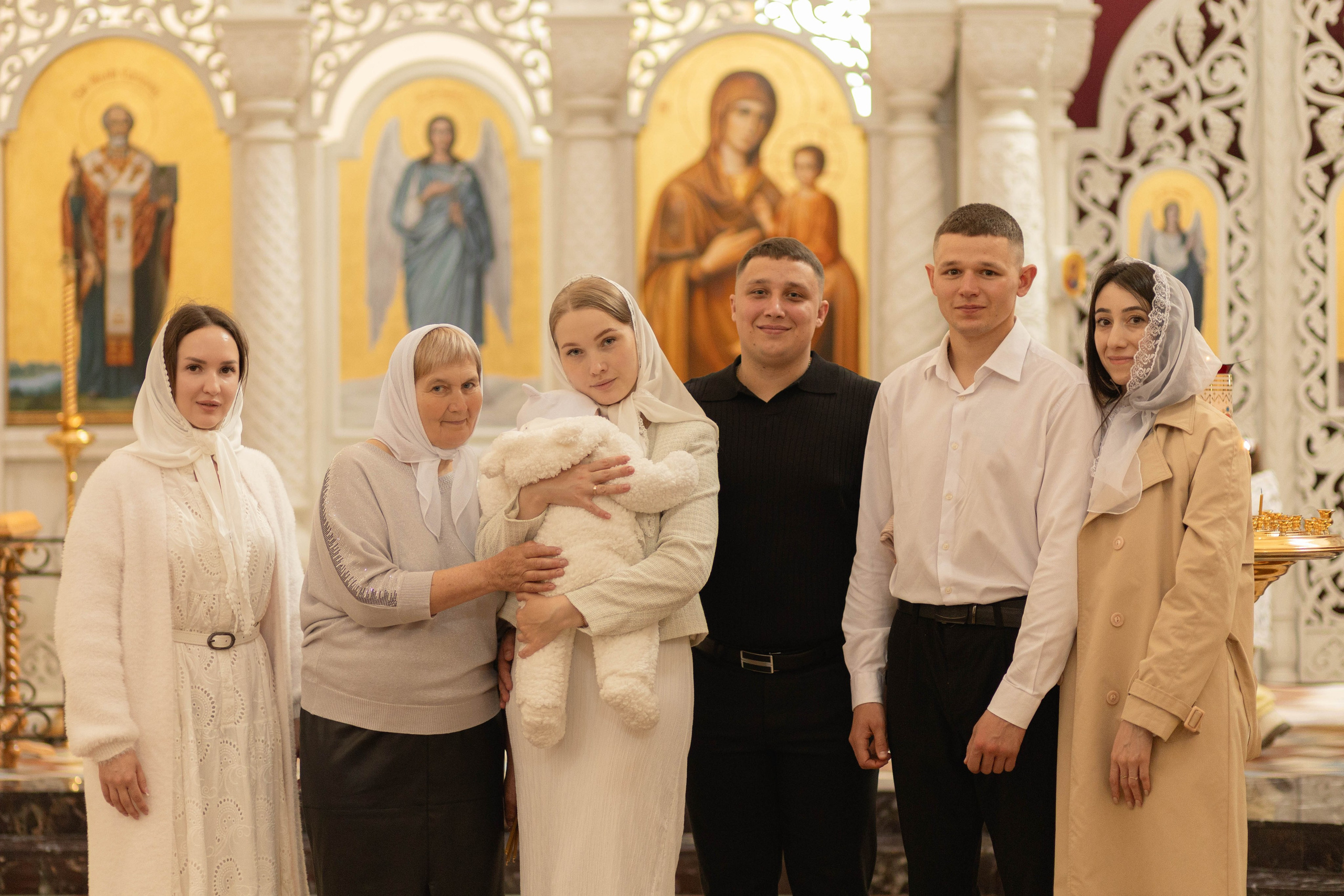Крестины в храме Покрова Пресвятой Богородицы Сретения Господня г. Рязани. Семейный и детский фотограф в Рязани Васюгова Мария